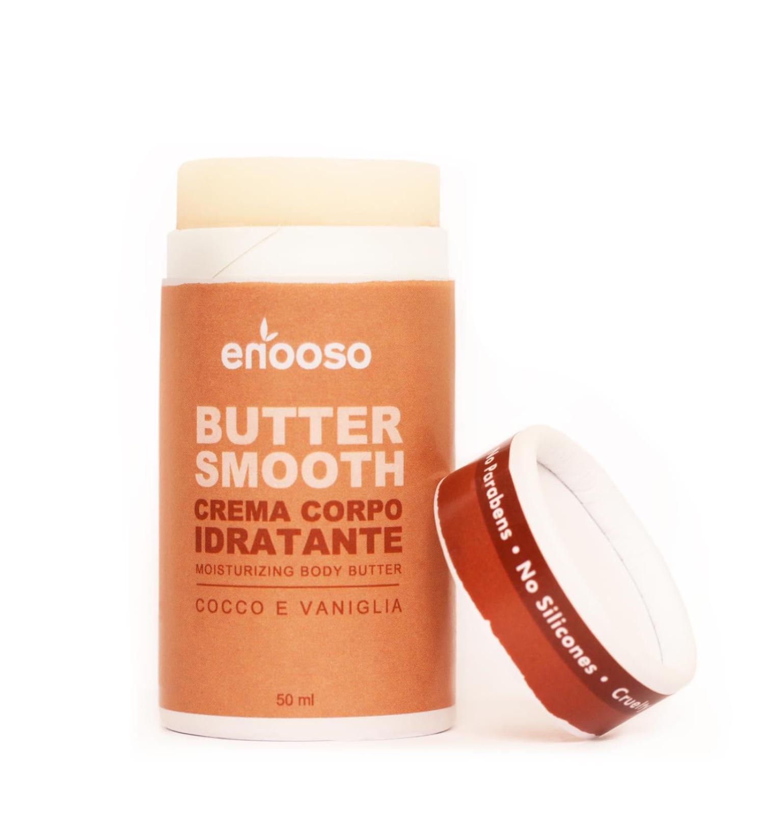  ENOOSO Fragranced and Moisturizing Body Cream for Dry Skin Coconut & Vanilla - Nourishing Solid Body Cream with Hemisqualane Shea Butter & Brightening After Sun Oil - Cream for - Buy Online on GoSupps.com