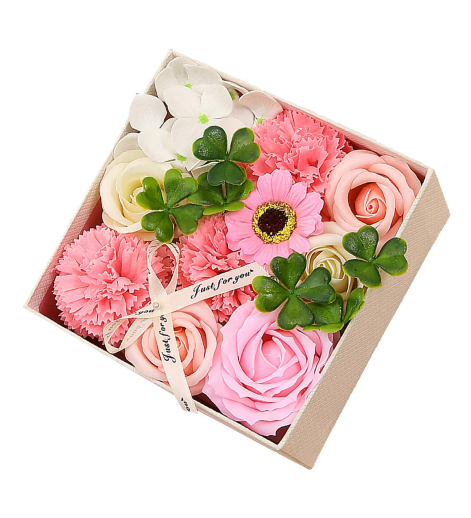TOPBATHY 3 Boxes Carnation Soap Flower Valentine Flower Bouquet Bouquets for Wedding Immortal Rose Gift Faux Floral Rose Bouquet Artificial Paper Gift Box Pinkx3pcs 15x15x8cmx3pcs - Buy Online on GoSupps.com