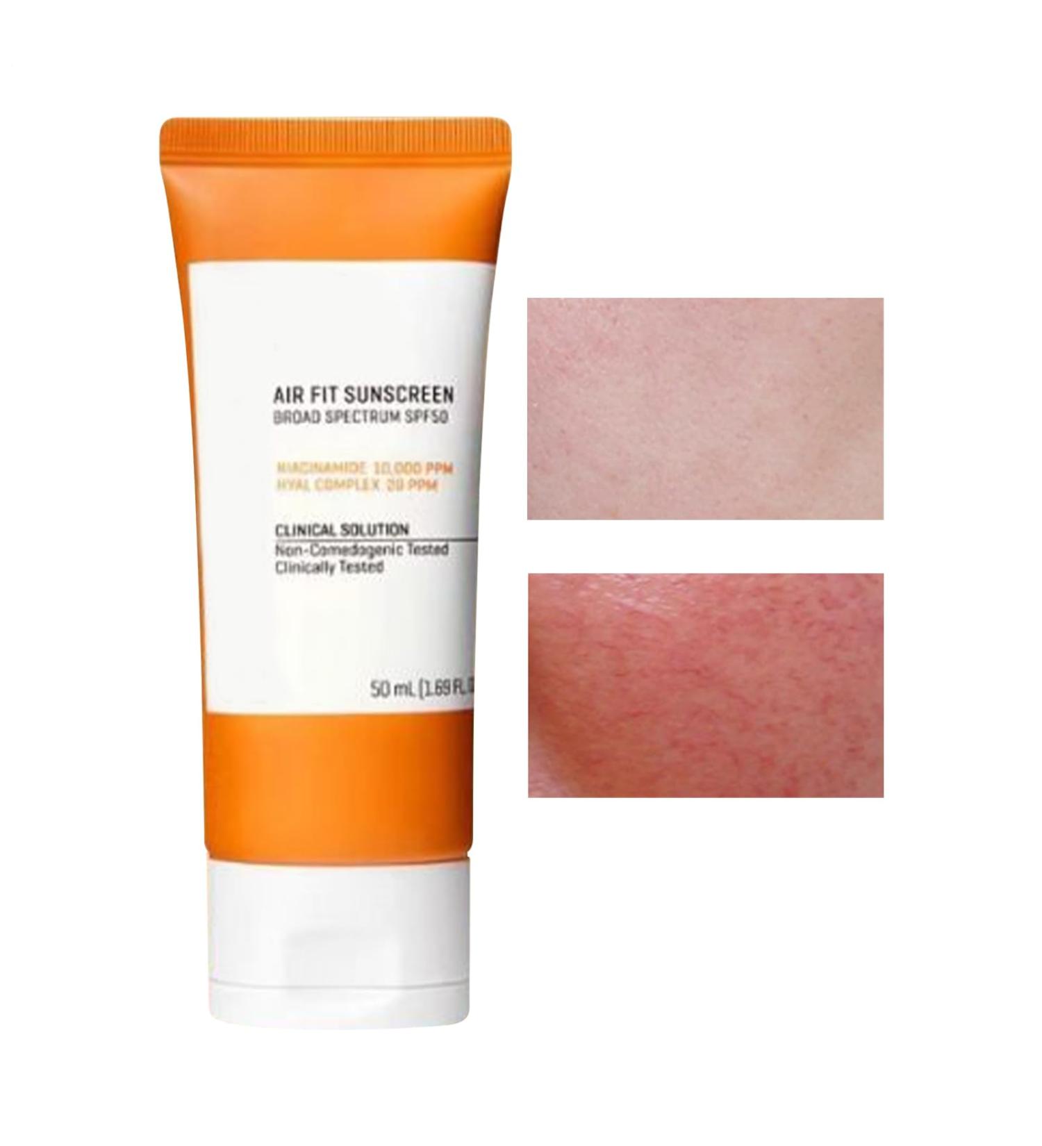 Facial Sunscreen SPF50 Sun Protection Water Resistant Lightweight Portable 50ml Skin Care for Women Running Swimming Outdoors - Buy Online on GoSupps.com