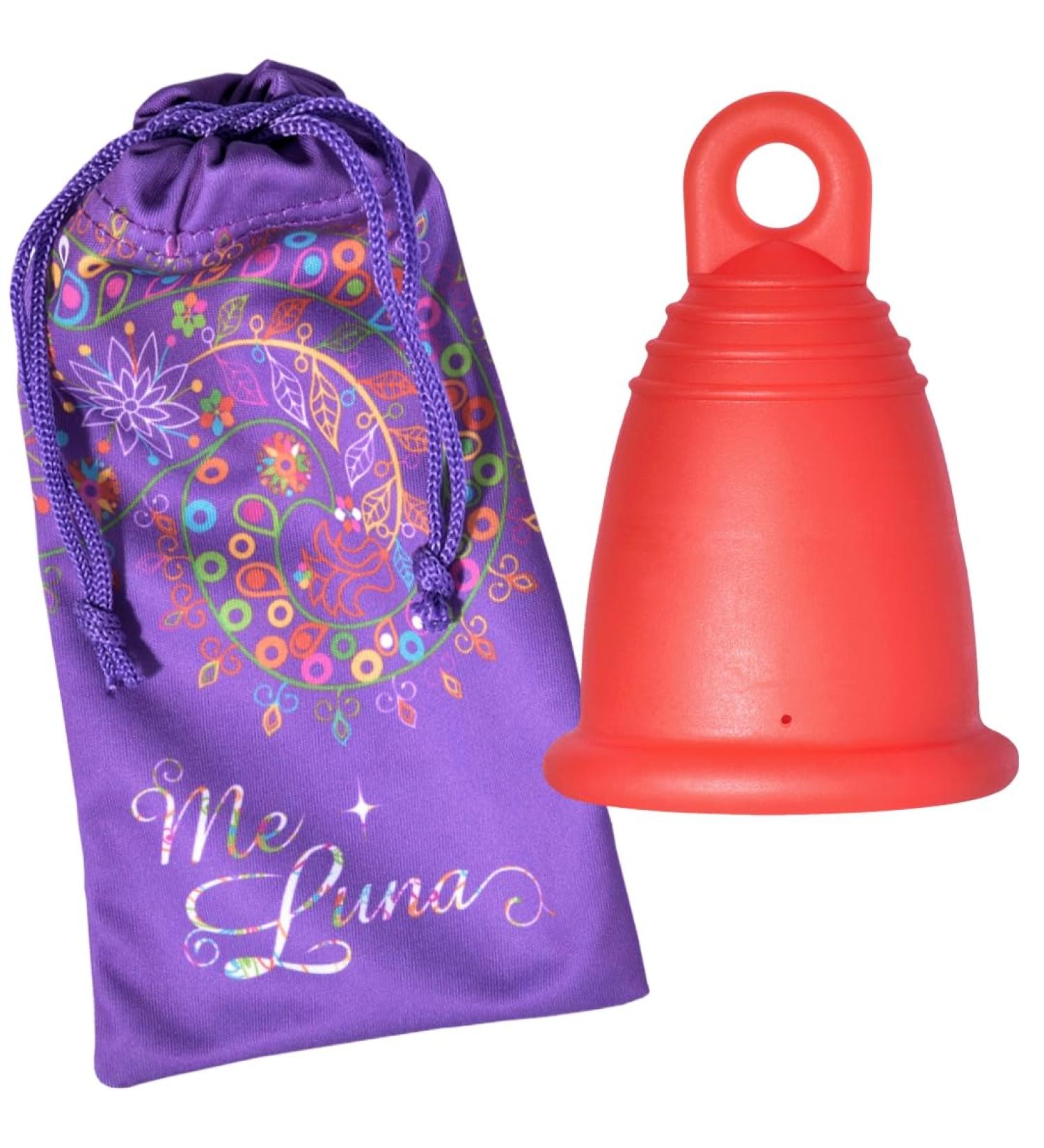Me Luna Menstrual Cup Classic - Red Ring Size M | Eco-Friendly & Comfortable Period Solution - Buy Online on GoSupps.com