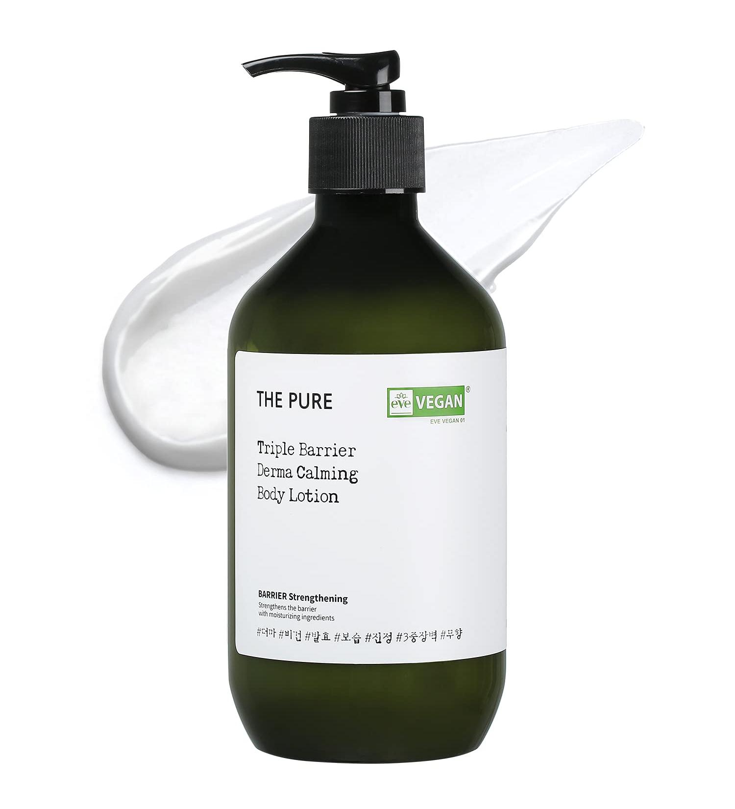 THEPURE Triple Barrier Derma Calming Body Lotion 500ml - Fragrance-Free Vegan Moisturizer for Kids to Adults with Shea Butter & Panthenol - Hydrating Dry Skin Formula - Buy Online on GoSupps.com