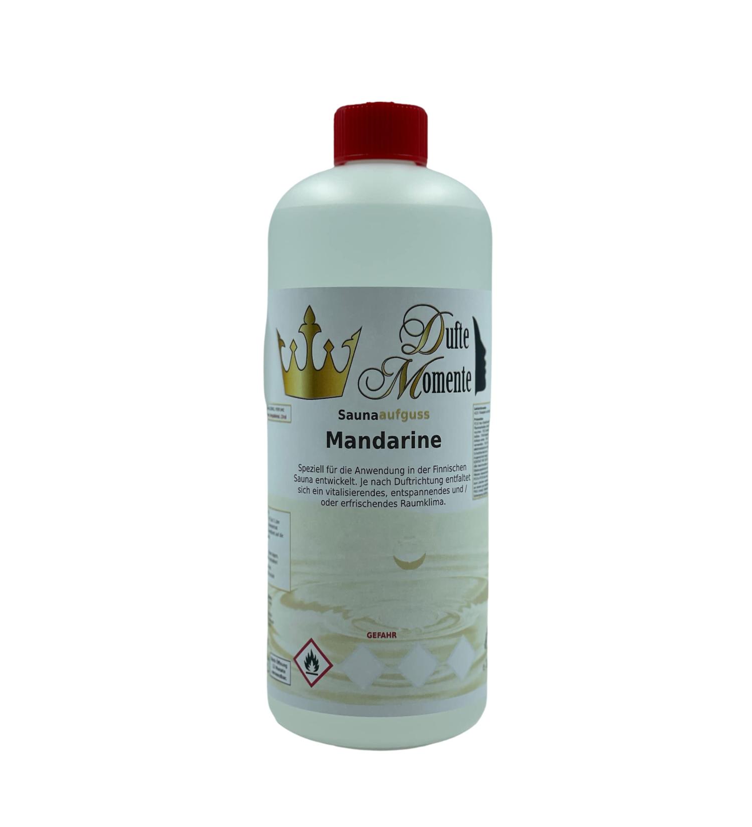 Mandarin Sauna Infusion Concentrate - 1L HDPE Bottle with Dropper Cap & Child Safety Lock | International Shipping - Buy Online on GoSupps.com