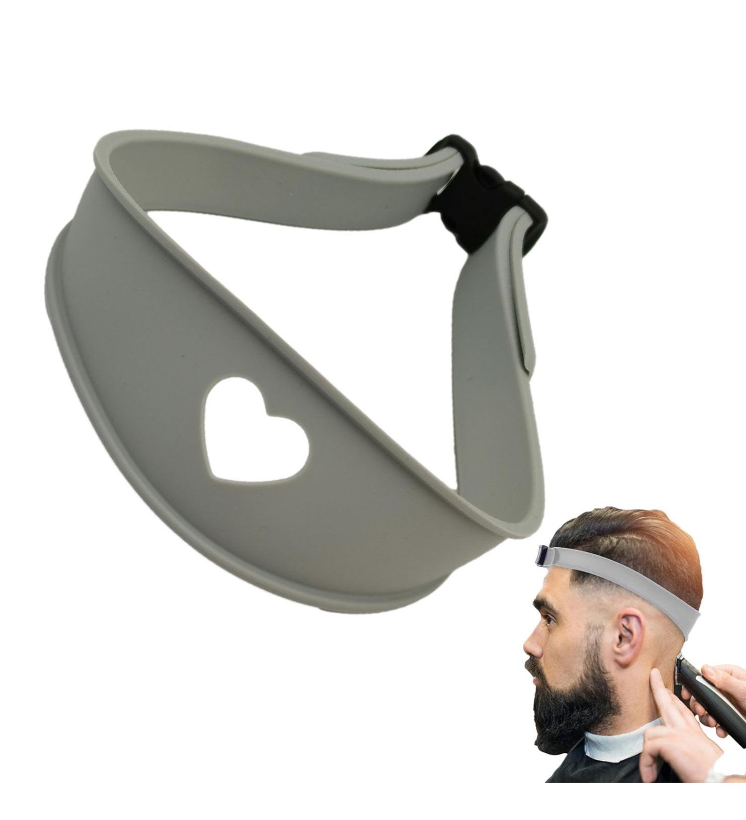 Neckline Templates For Shaving - Hair Trimming Guide Tool for Cutting - Curved Silicone Hair Styling Tools Haircut Bands for Home Haircuts Gray - Buy Online on GoSupps.com