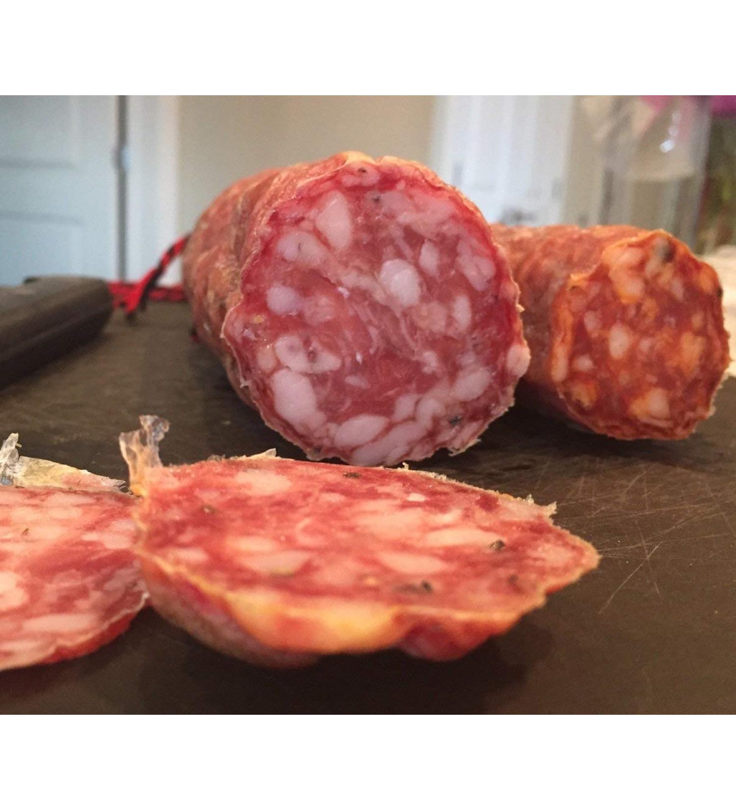 Hot Soppresata Natural Dry Cured Sausage, Nitrate Free 10-12 oz stick