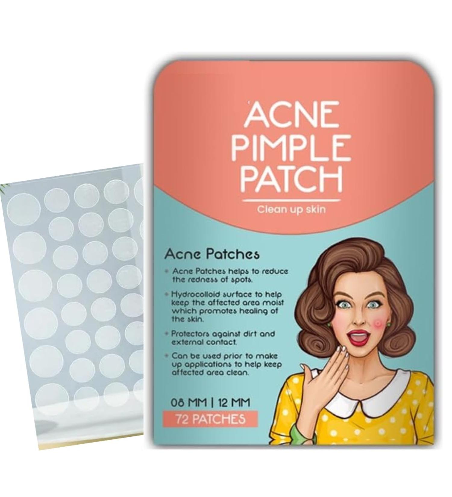 Buy Hydrocolloid Pimple Patches - 72 Fast-Acting Acne Spots Tea Tree Oil Waterproof & Invisible for Teens - Effective Breakout Healing Solutions - Buy Online on GoSupps.com