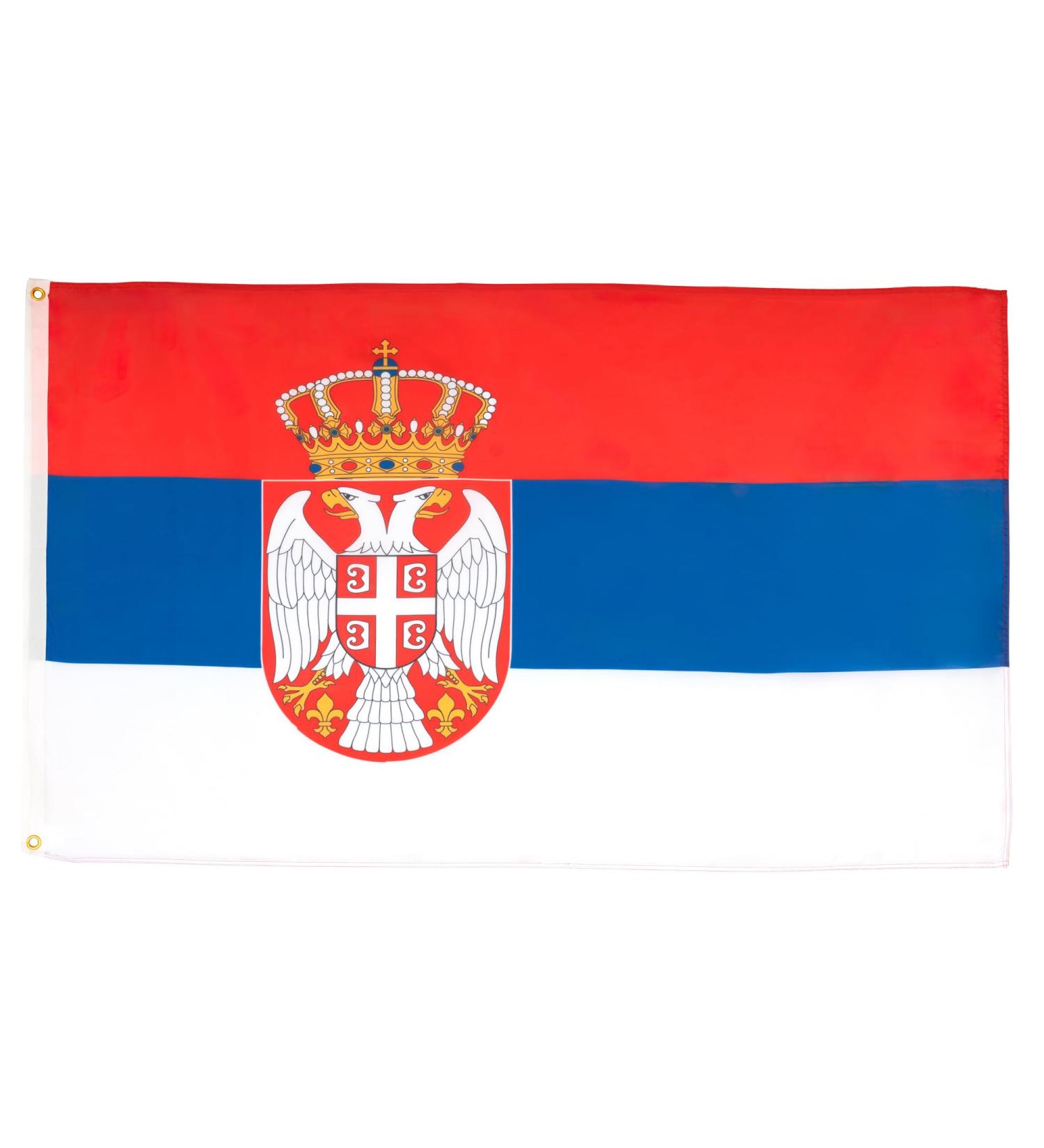 Buy Serbian Flag 150x90cm - Premium Polyester Flag - AZ FLAG for International Shipping - Buy Online on GoSupps.com