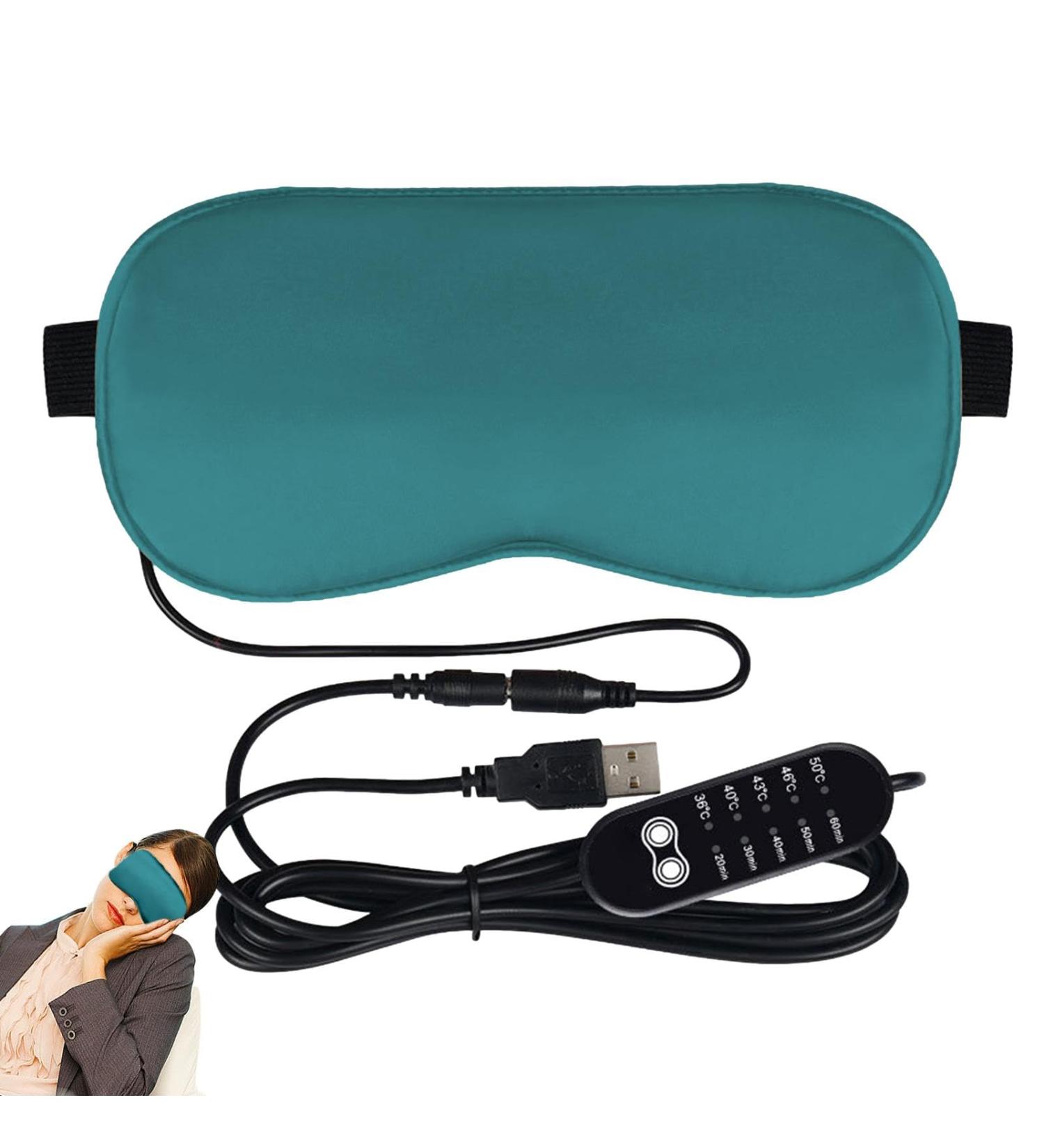Heated Eye Pad - Electric Heated Eye Patch Comfortable Eye Pad | Temperature Control Eye Pad and Sleeping Accessories for Men Women green - Buy Online on GoSupps.com