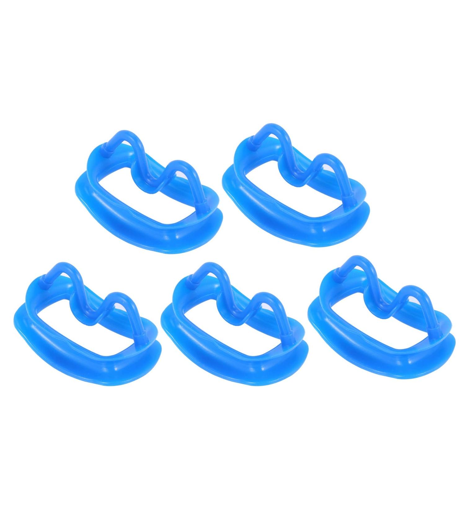 Lzeouean Blue 5-Piece Dental Retractor Set | Soft Silicone Intraoral Mouth Opener for Orthopedic Use - International Shipping - Buy Online on GoSupps.com