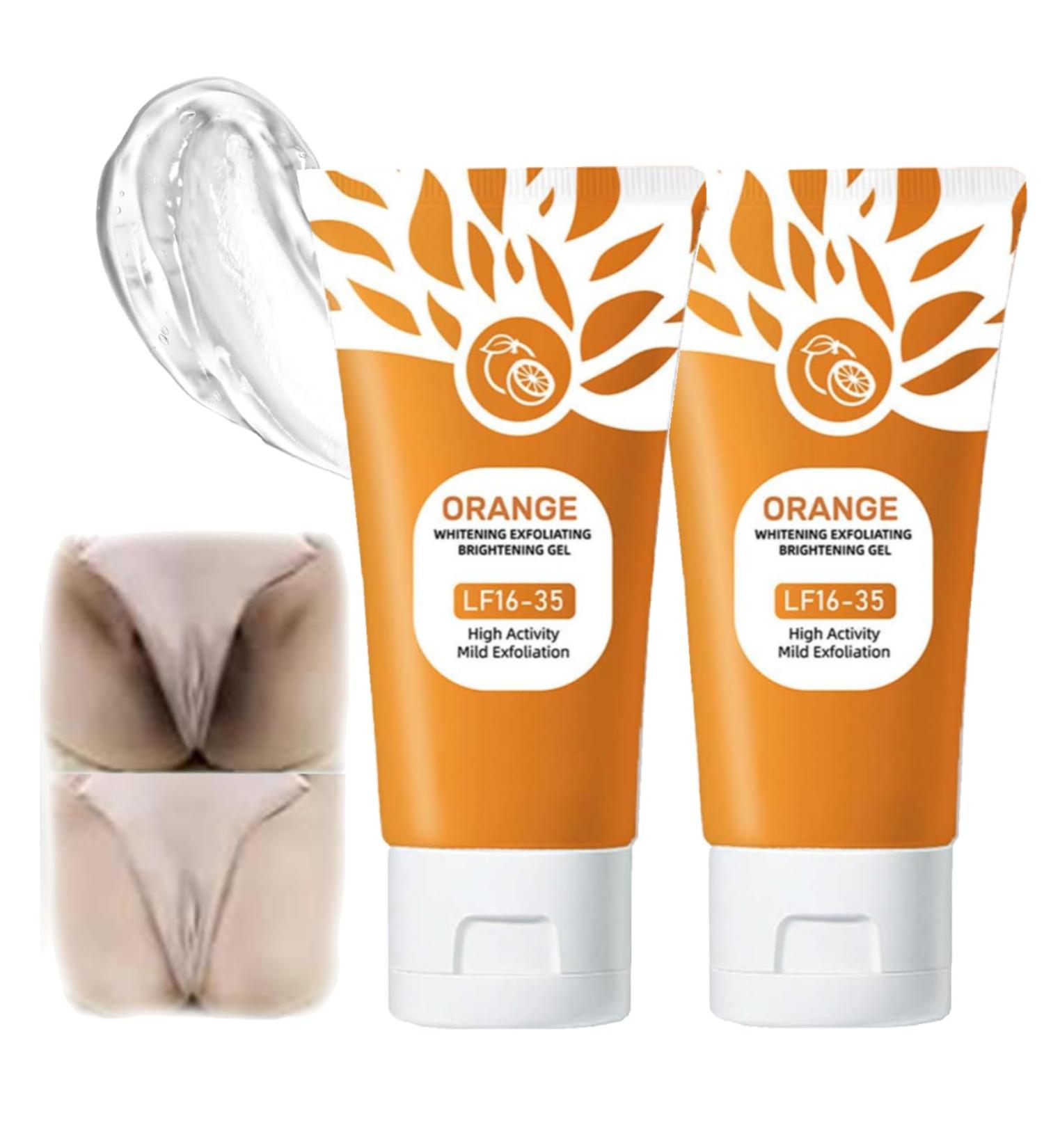 Orange Exfoliating Gel Moisturizing Exfoliator Scrub for Whole Body & All Types Skin Achieve Smoother & Brighter Skin (2PCS 1.76 Ounce) 2PCS 1.76 Ounce (Pack of 1) - Buy Online on GoSupps.com