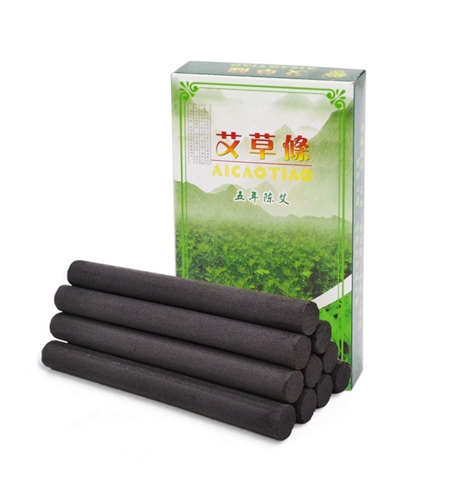 Dunsby Moxa Roll Sticks - Carbonized Wormwood Moxa for Smoke-Free Moxibustion | International Shipping Available - Buy Online on GoSupps.com