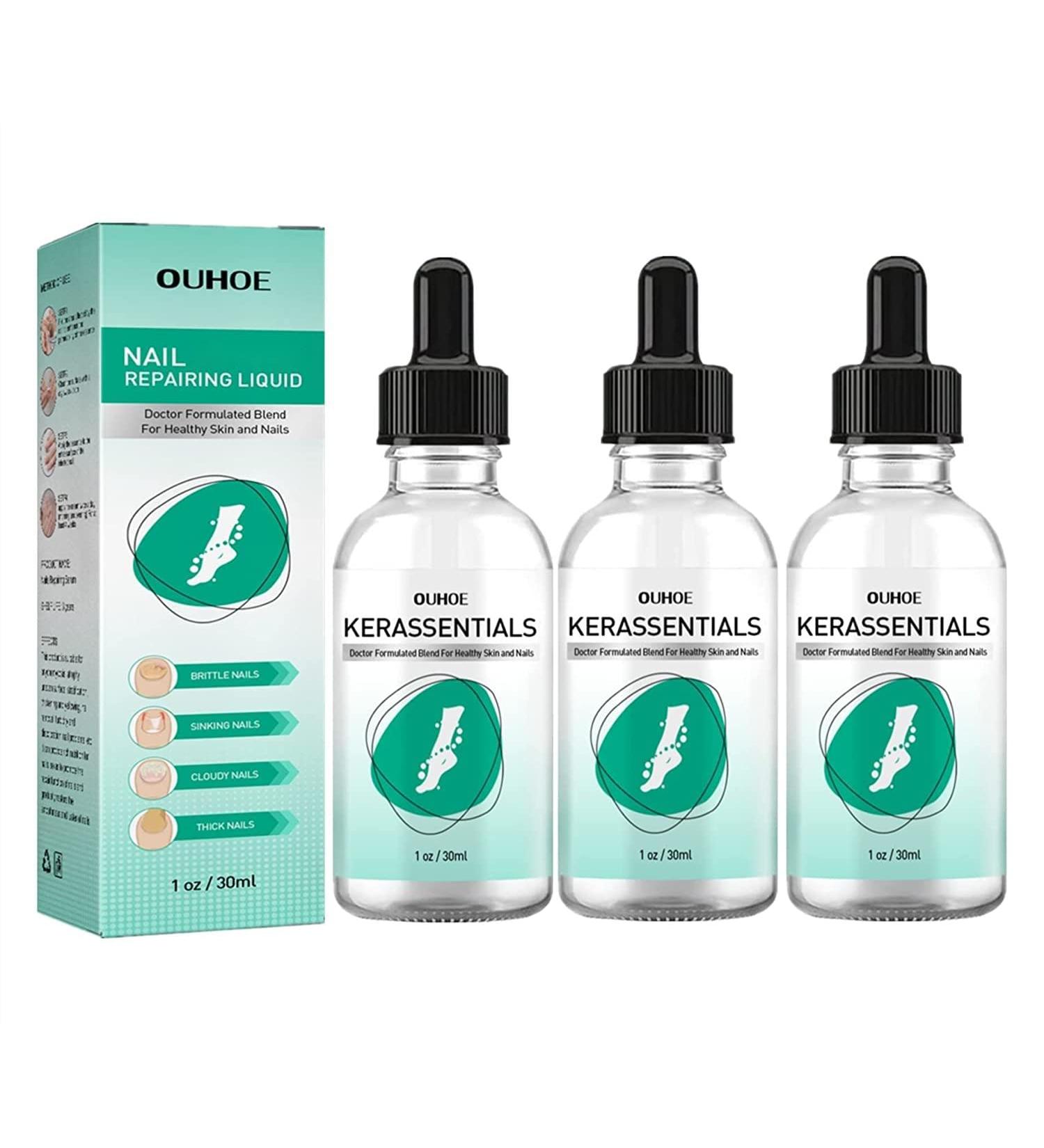 3-Pack Kerassentials Toenail Treatment Oil - Extra Strength Nail Repair Solution - Buy Online on GoSupps.com