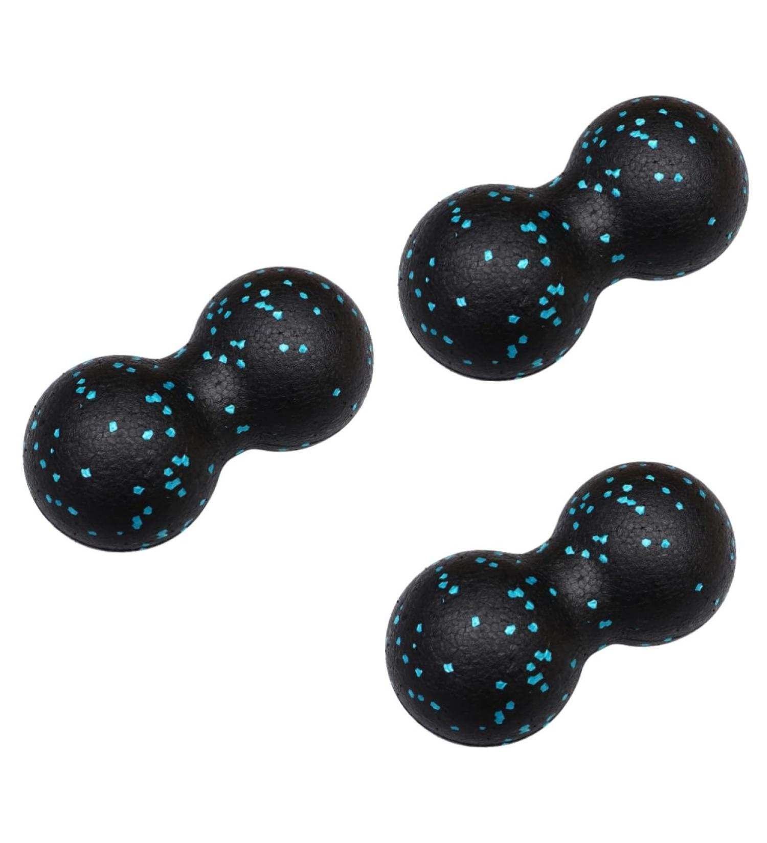 Magiclulu 3-St Peanut Massage Balls - Premium Foot & Back Massager Set | Sports Equipment & Massage Tools | 16.5x8.5x2cm | Blue | International Shipping - Buy Online on GoSupps.com