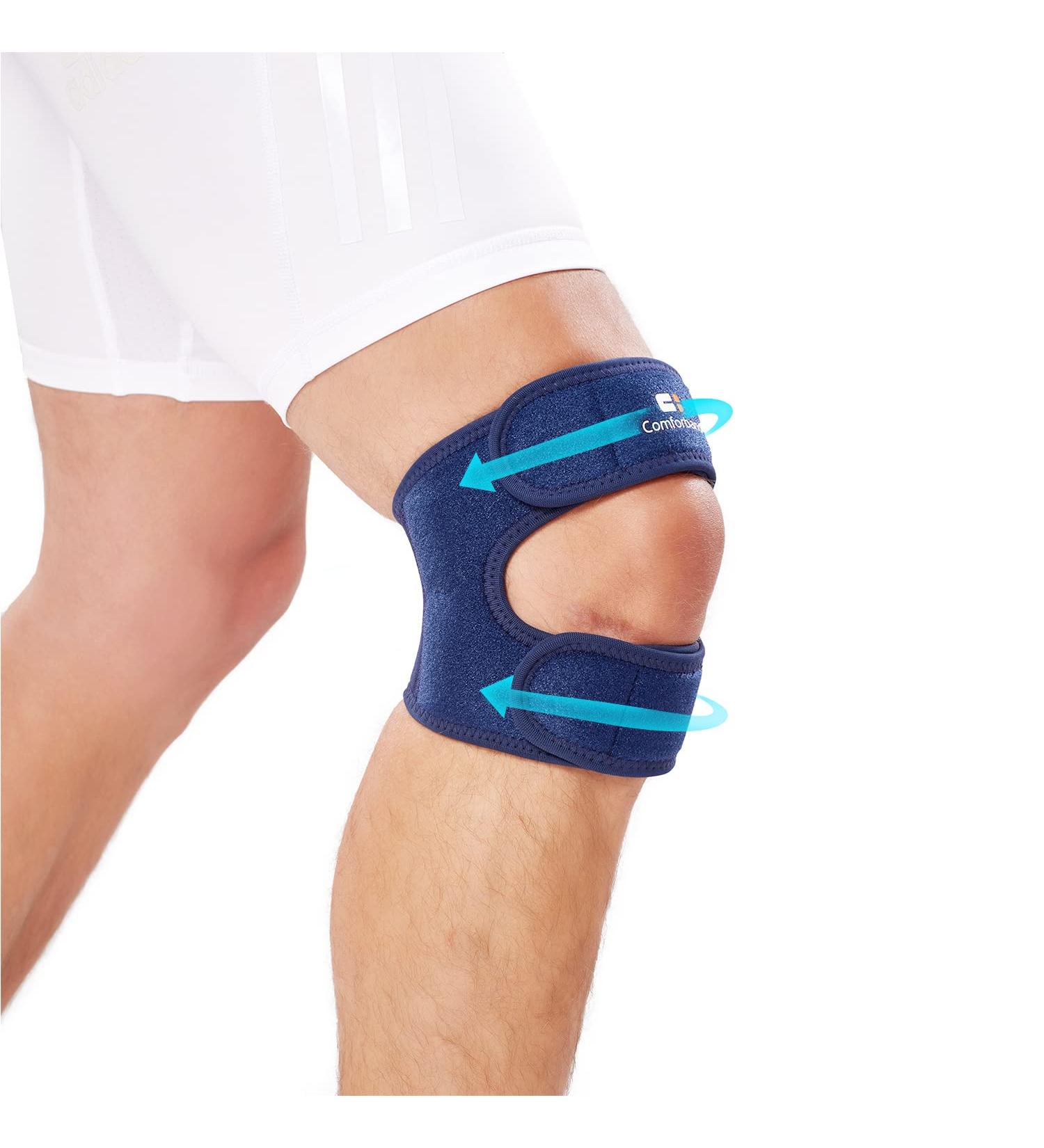Comforband Dual Strap Knee Patella Brace for Knee Pain Relief - Support for Runner's Knee, Jumper's Knee, Patellar Tendonitis, Osgood-Schlatter - Sports Injury Recovery for Men and Women - Buy Online on GoSupps.com