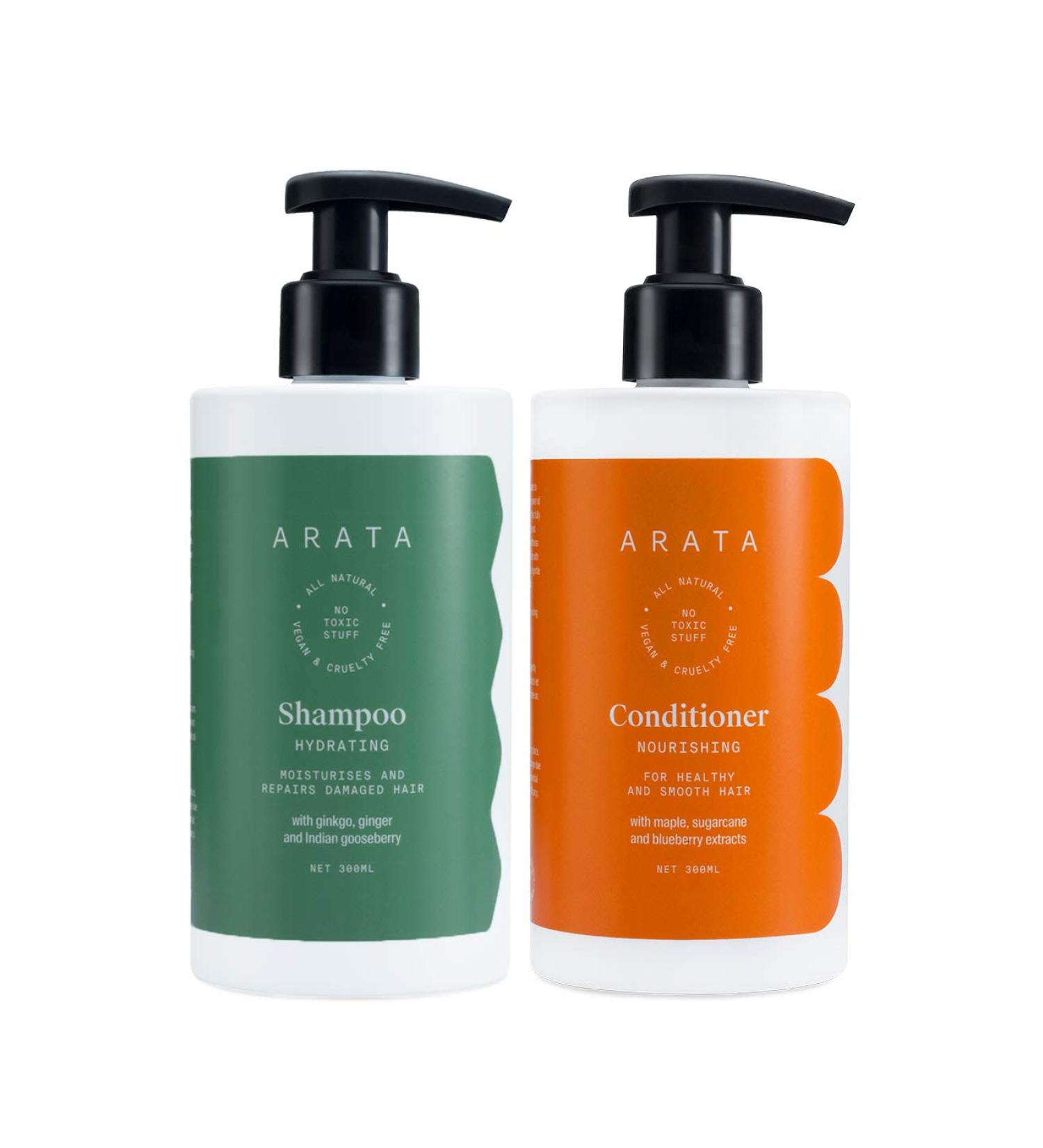 Natural Damage Repair Duo | Hydrating Shampoo & Conditioner | All-Natural Cruelty-Free Non-Toxic | Plant-Based Hair Care for Men & Women - Buy Online on GoSupps.com