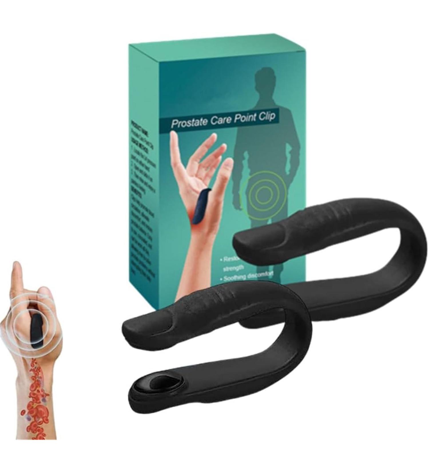 Prostate Care Point Clip Hand Pressure Point Clip Migraine Pressure Point Clip Headache-Relief Acupressure Clip Acupressure Relaxation Stress Alleviation 2 Pcs - Buy Online on GoSupps.com