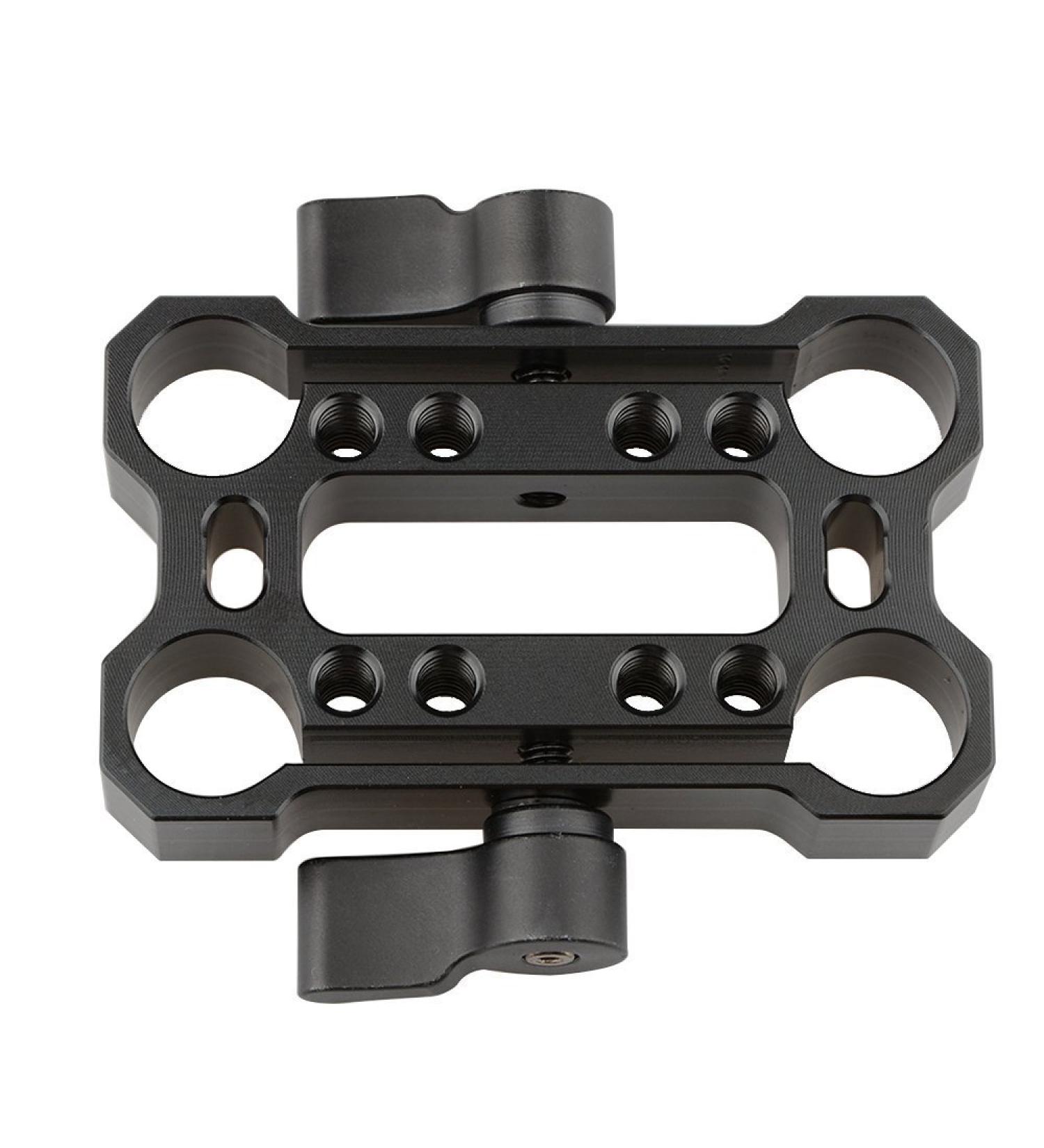 CAMVATE 15mm Rod Offset Raiser Clamp for Shoulder Rig Railblock System (Black Thumbscrew) - 1690 - Buy Online on GoSupps.com