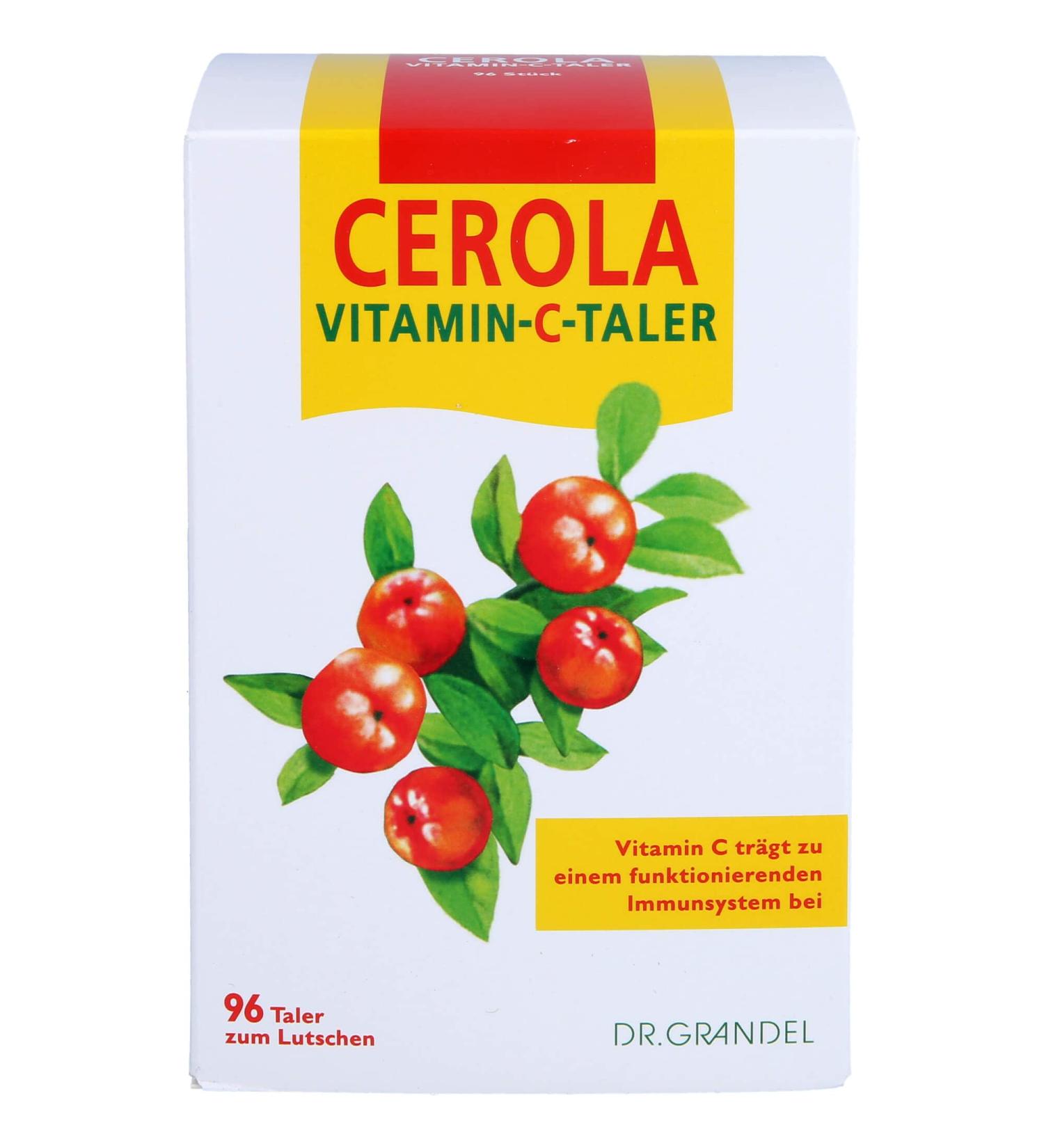 Dr. Grandel Cerola Vitamin C Taler 96 Lozenges - Boost Immunity & Energy | 318g | International Shipping Available - Buy Online on GoSupps.com
