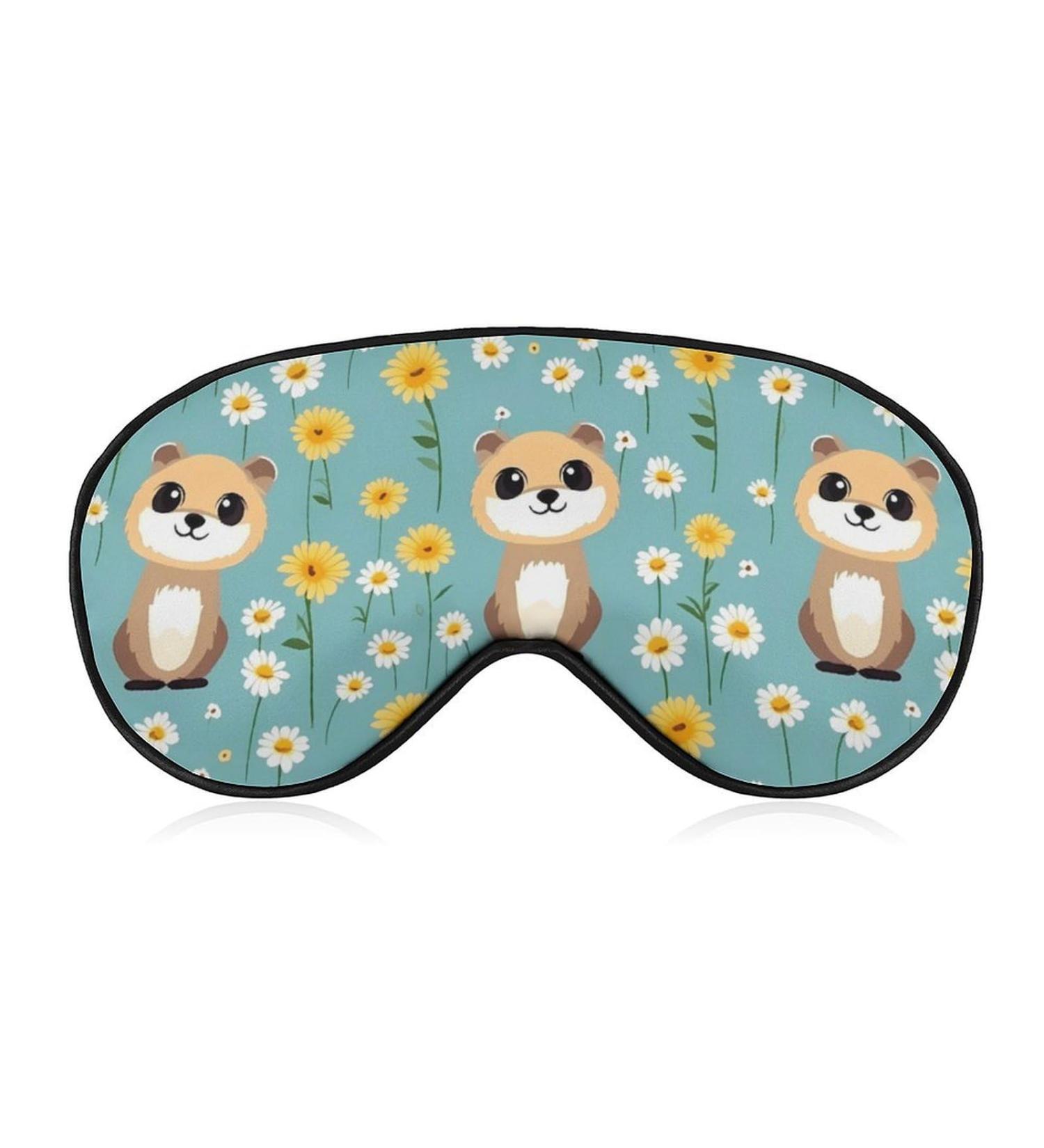 Buy Cute Meerkat Sleep Mask - Comfortable Light-Blocking Eye Mask for Travel | Ultra-Light Design for Men & Women - Buy Online on GoSupps.com