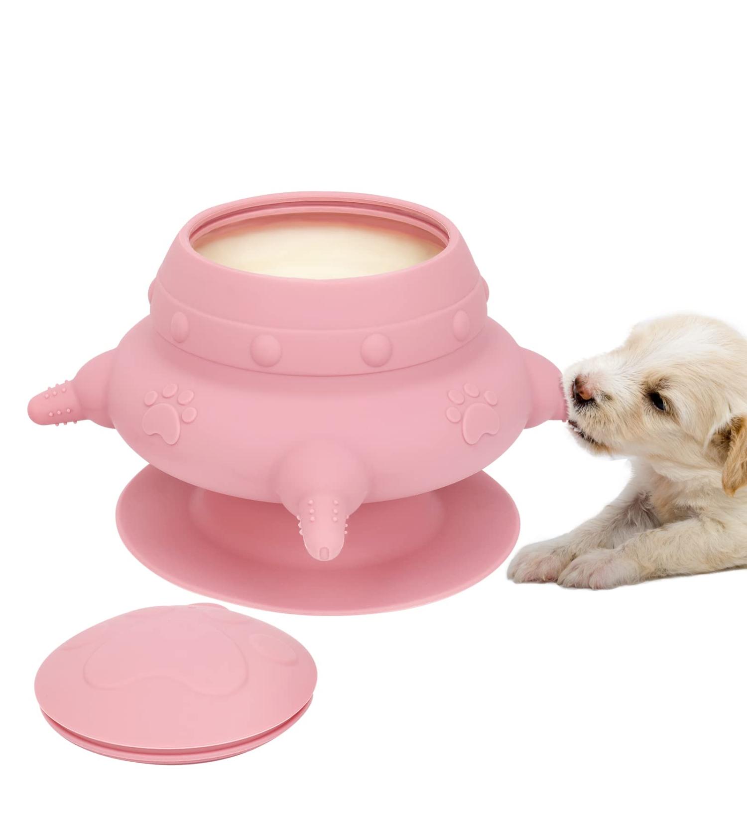 Apetpup Puppy Feeder Milk Bowl with 4 Teats | 240ml Doggie Bubble Feeder for Nursing Multiple Puppies - Buy Online on GoSupps.com