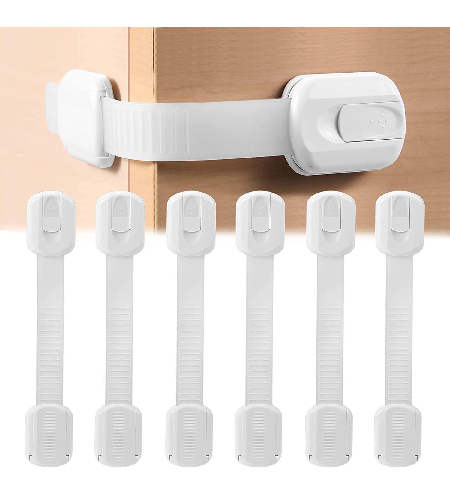 Child Safety Cupboard Locks - 6 Pcs Baby Proofing Kit for Kitchen Cupboards, Fridge & Drawers - Buy Online on GoSupps.com