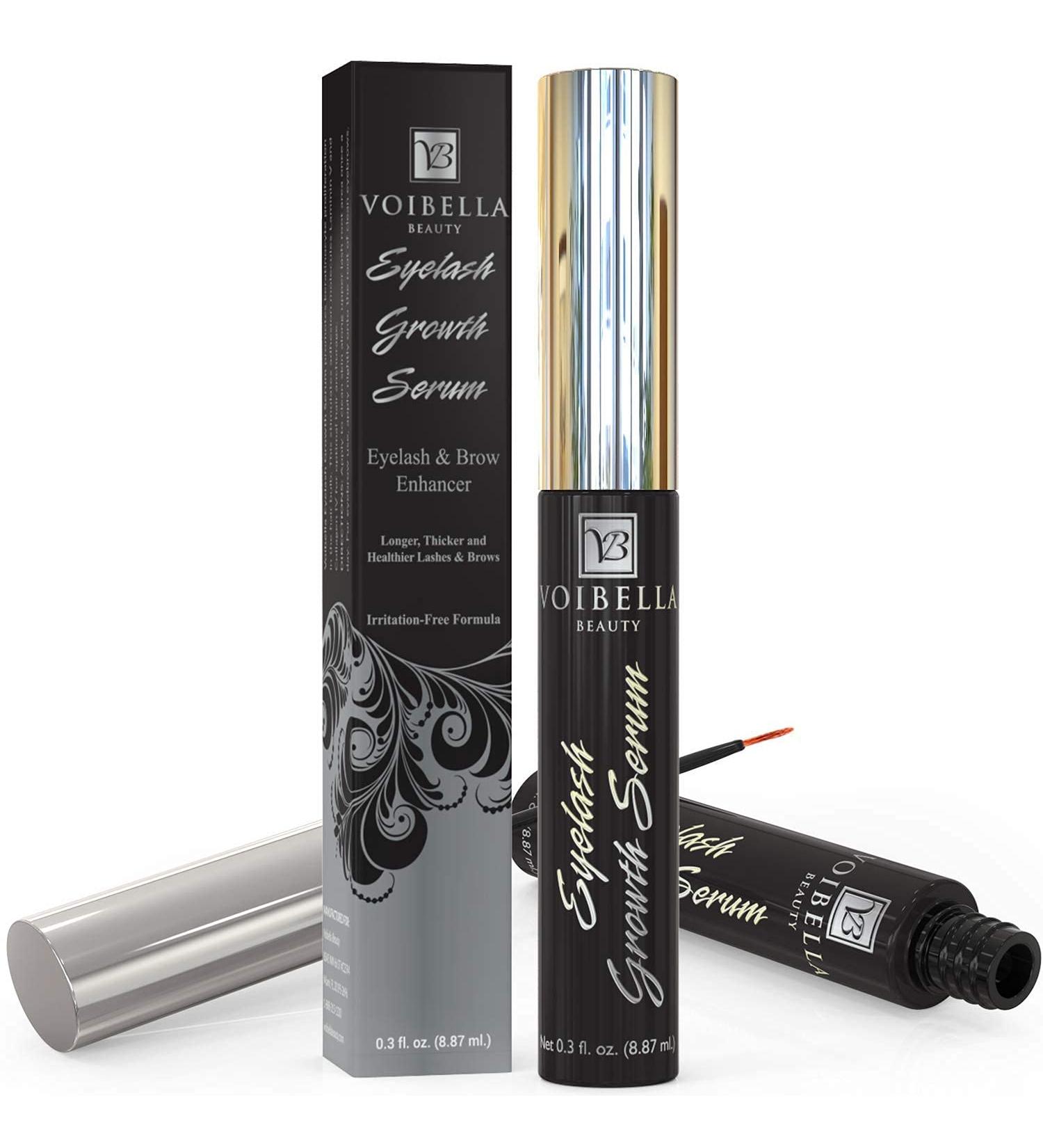 Voibella Eyelash Growth Serum and Eyebrow Enhancer - Natural Beauty Enhancing Serum for Thick, Long Lashes - 8.87ML - Buy Online on GoSupps.com