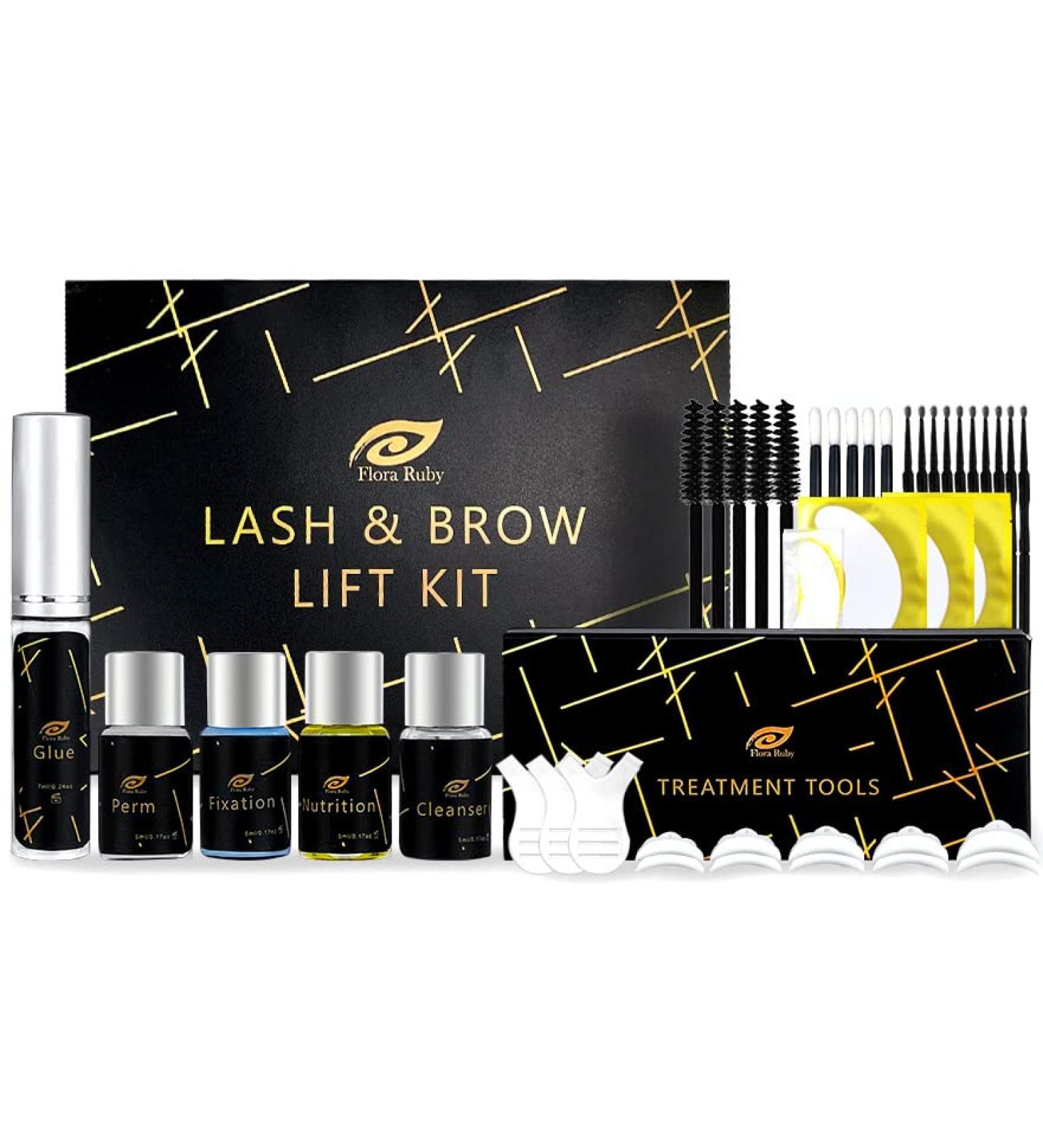 Omysda 2-in-1 Brow Lamination and Lash Lift Kit | Professional At-Home Eyebrow & Lash Perm | Long-Lasting Results | Instant Lifting & Curling | DIY Eyelash & Brow Perm - Buy Online on GoSupps.com