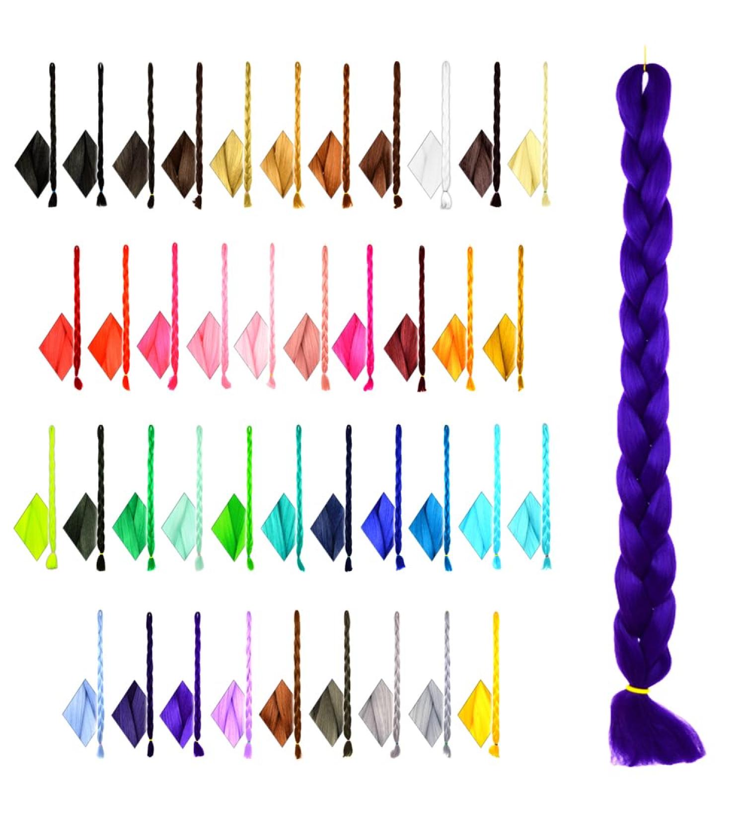 Premium 2m Mybraids 1-Colored Violet Braid Hair for Rasta Dreads Crochet Twists & Box Braids - Art Hair Extensions & Braiding Hairstyles - Buy Online on GoSupps.com