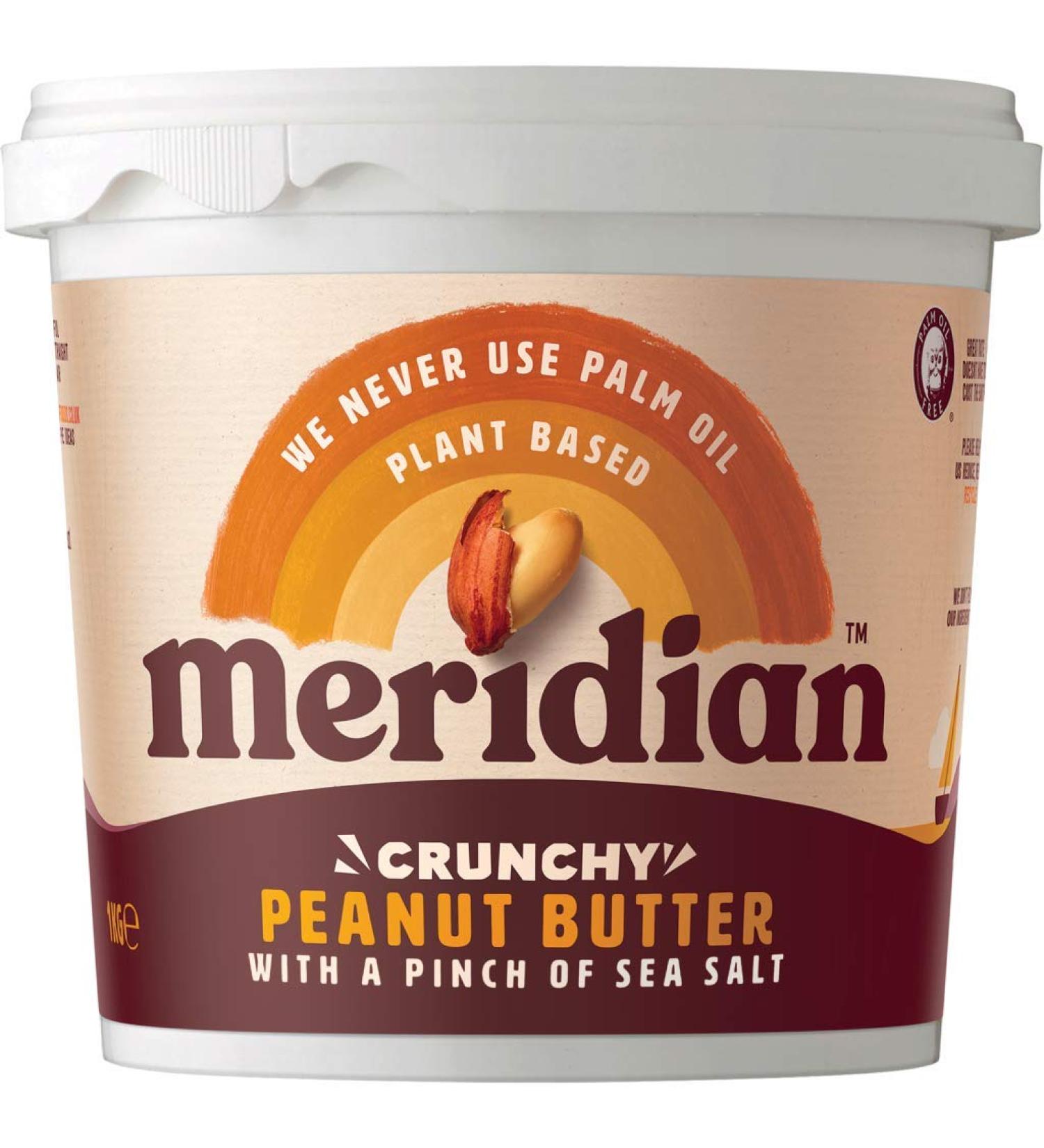 Meridian Peanut Butter - Crunchy (Pinch Of Salt) 1kg - Buy Online on GoSupps.com