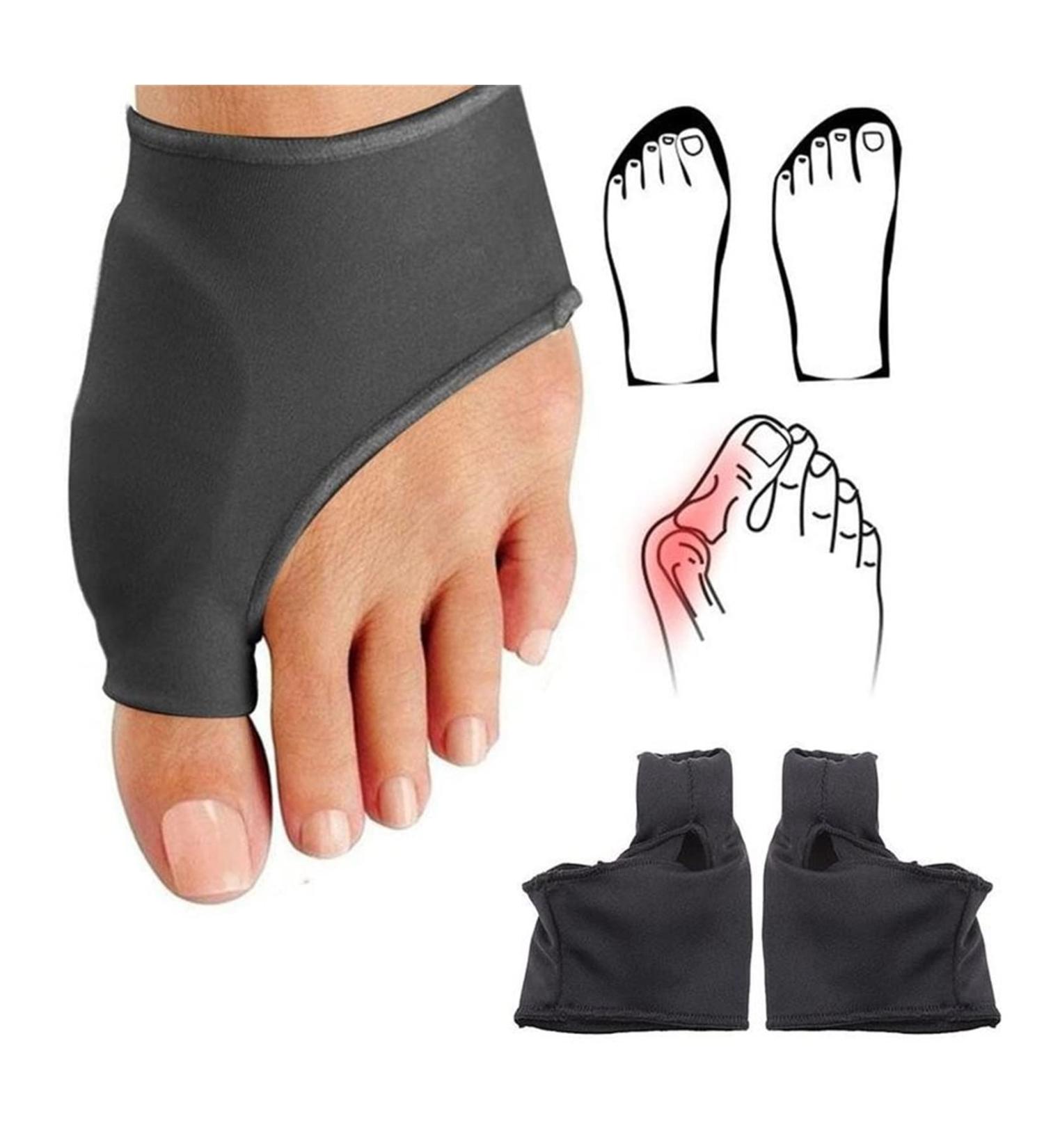 2 Pieces Hallux Valgus Clips - Pain Relief Bunion Corrector Durable Foot Separator (Black Size L) - Buy Online on GoSupps.com