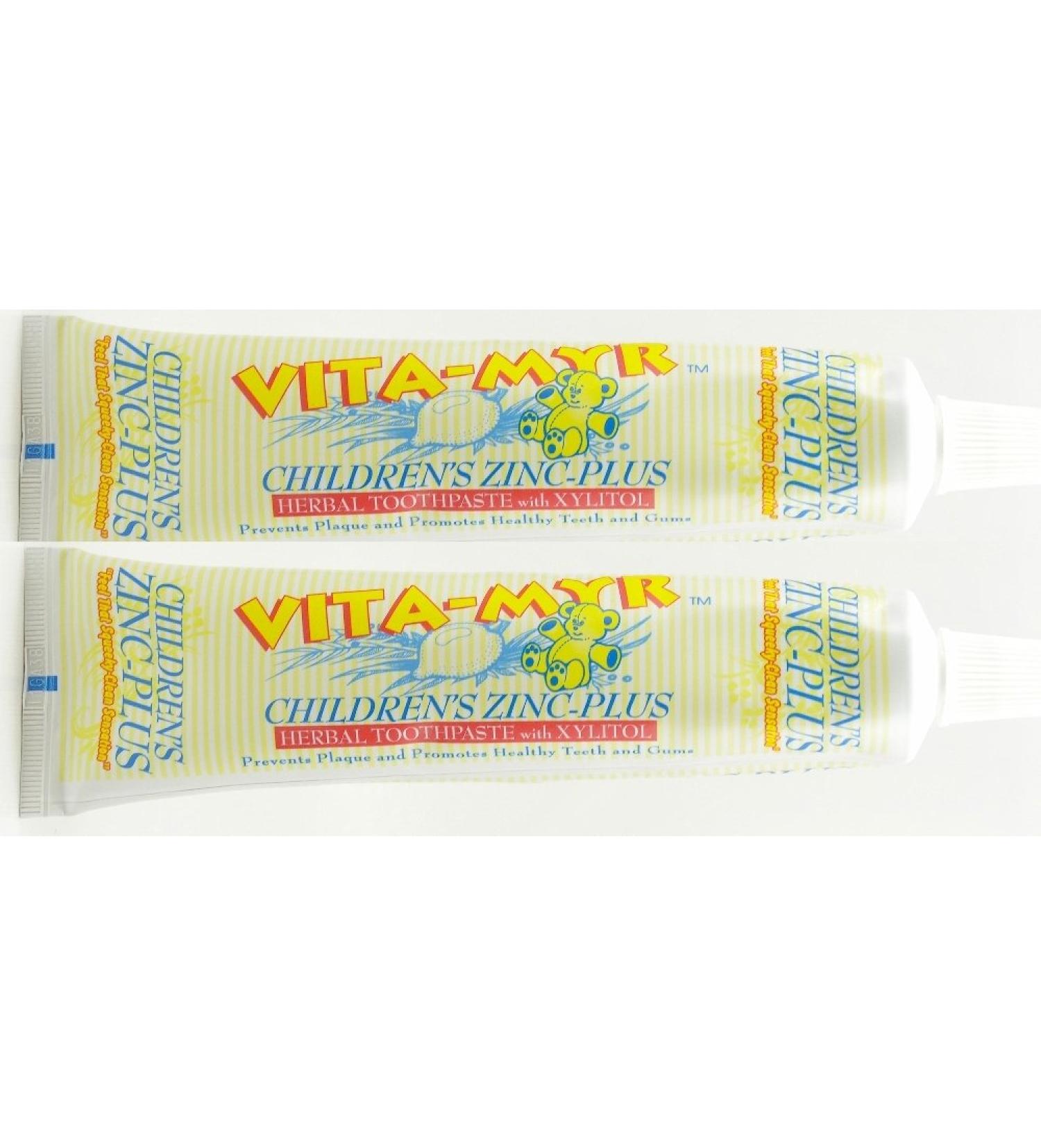 2 Pack Children's Orange Xylitol All Natural Toothpaste 5.4 oz with Natural Flavorings - Effective and Natural
