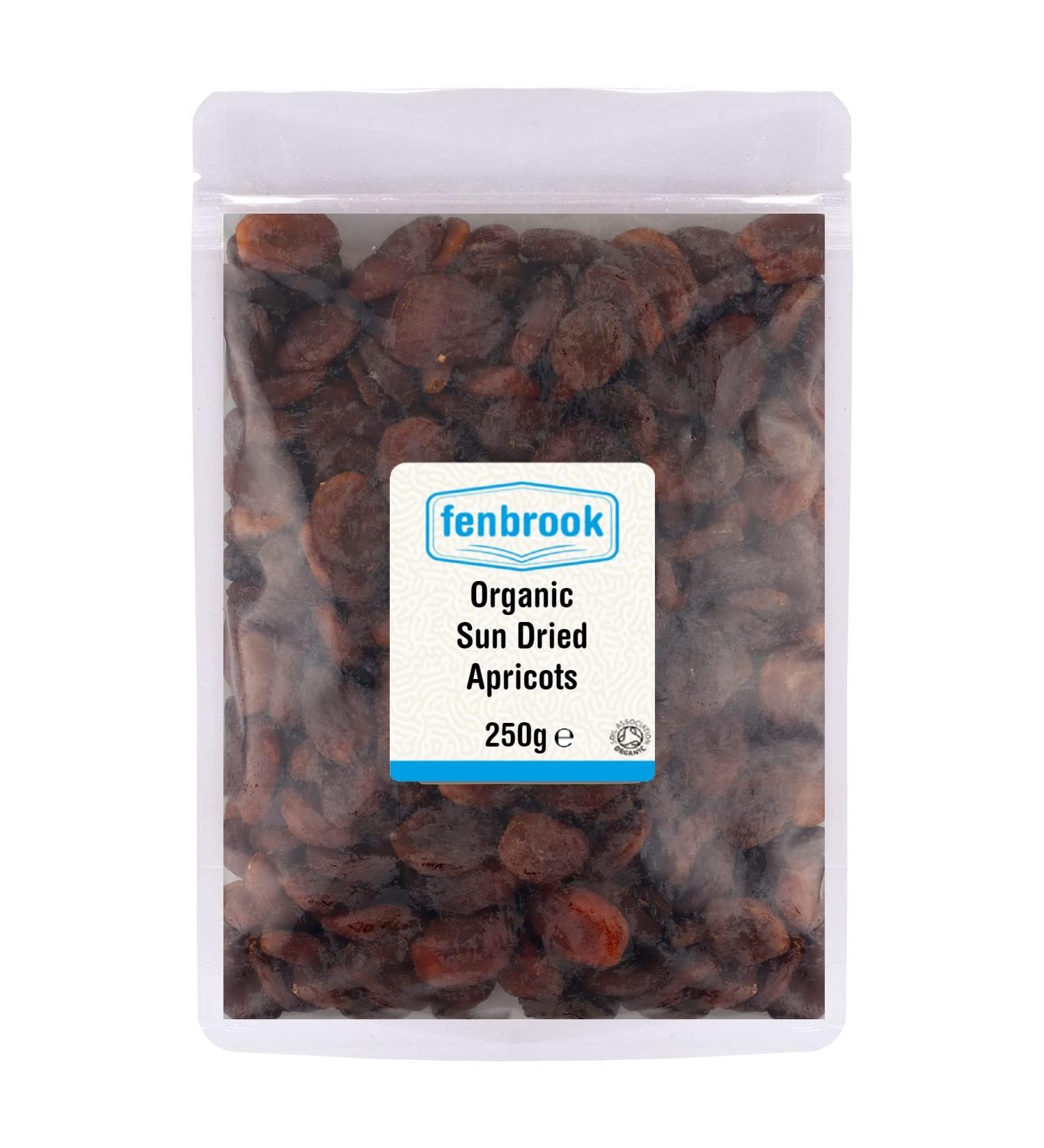 Organic Sun Dried Apricots 250g Certified Organic by Fenbrook Organic - Buy Online on GoSupps.com