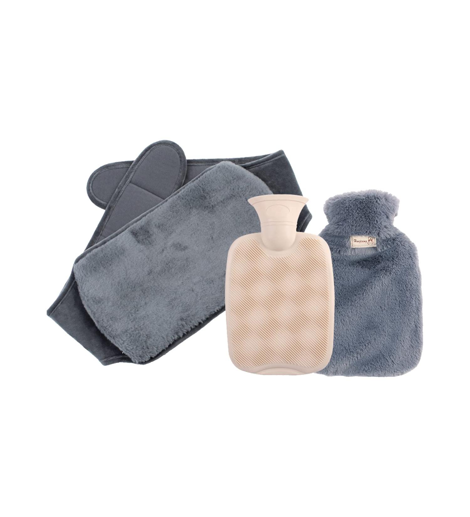 Pl sch Waist Warmer Belts & Hot Water Bottle - Cozy 1000ml Warmth for Hands Neck Feet (Dark Gray) | International Shipping - Buy Online on GoSupps.com