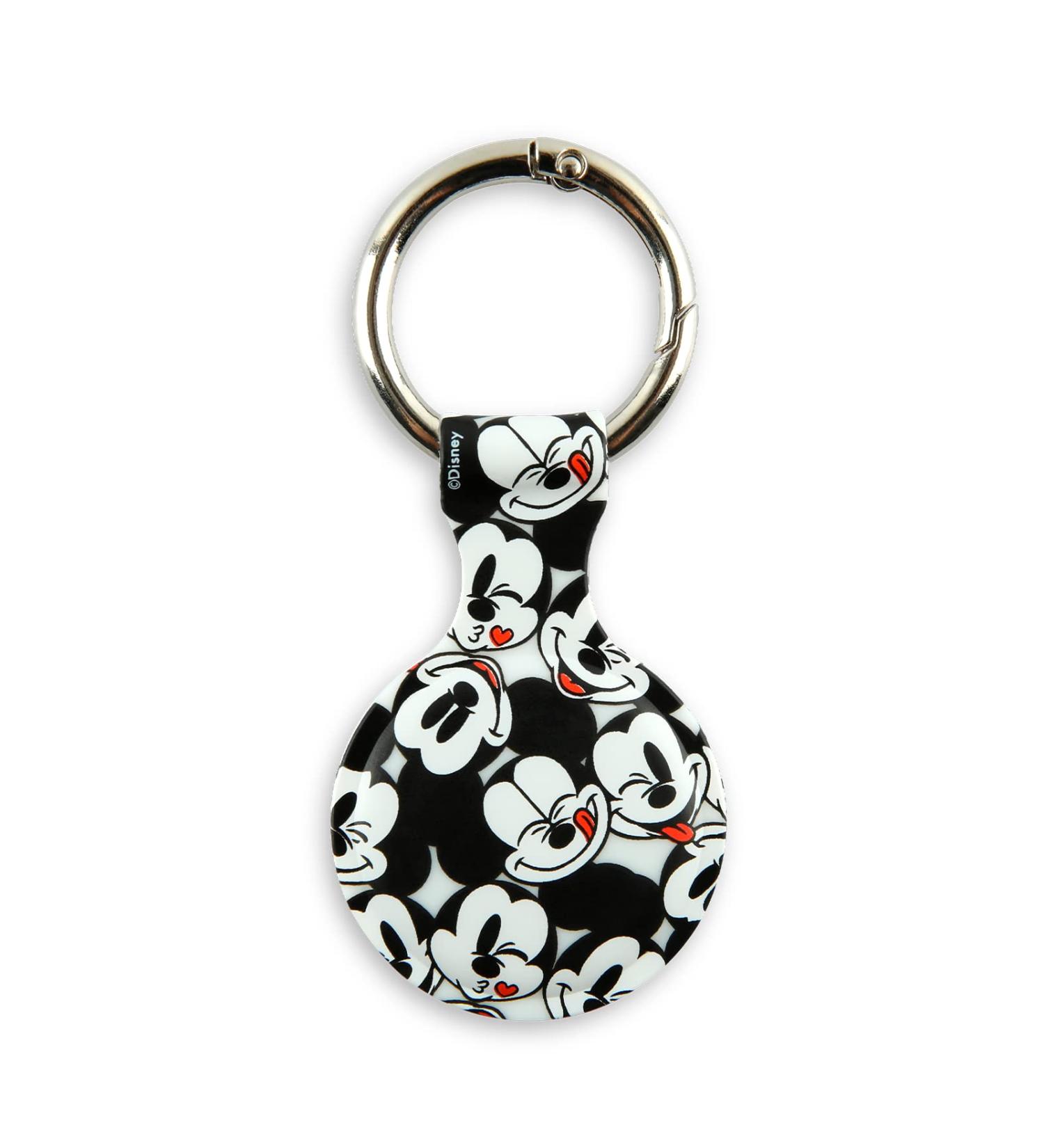 Disney Mickey Mouse Holder for Apple Airtag - Protective Tracker with Keychain for Dog Bags Keys - Disneyland Essentials Mickey Faces - Buy Online on GoSupps.com