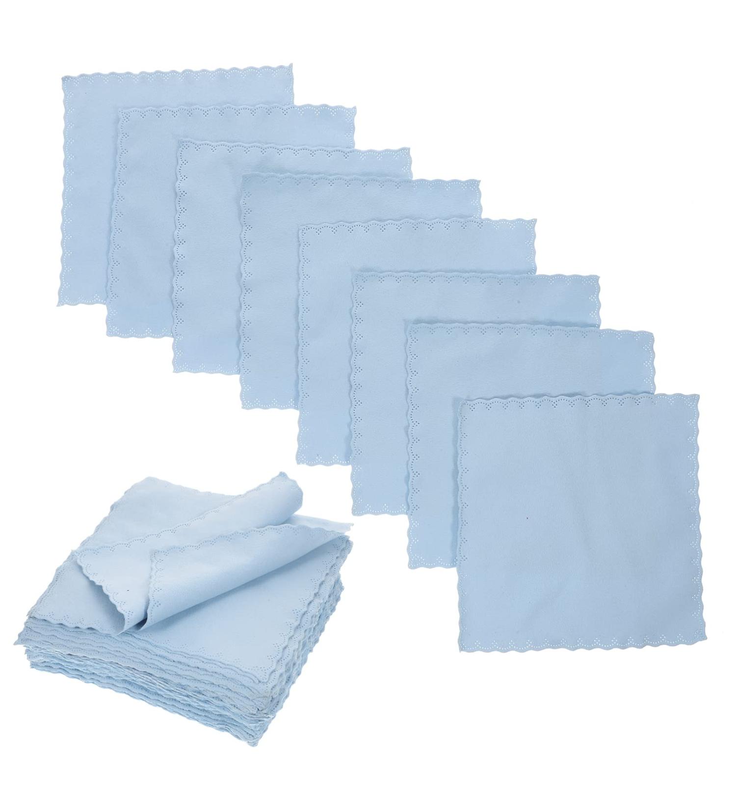 50pcs Flannel Eyeglass Cleaning Cloth - Lens Wipes for Glasses Small Wiping Cloths for Smudge-Free Vision | International Shipping Available - Buy Online on GoSupps.com