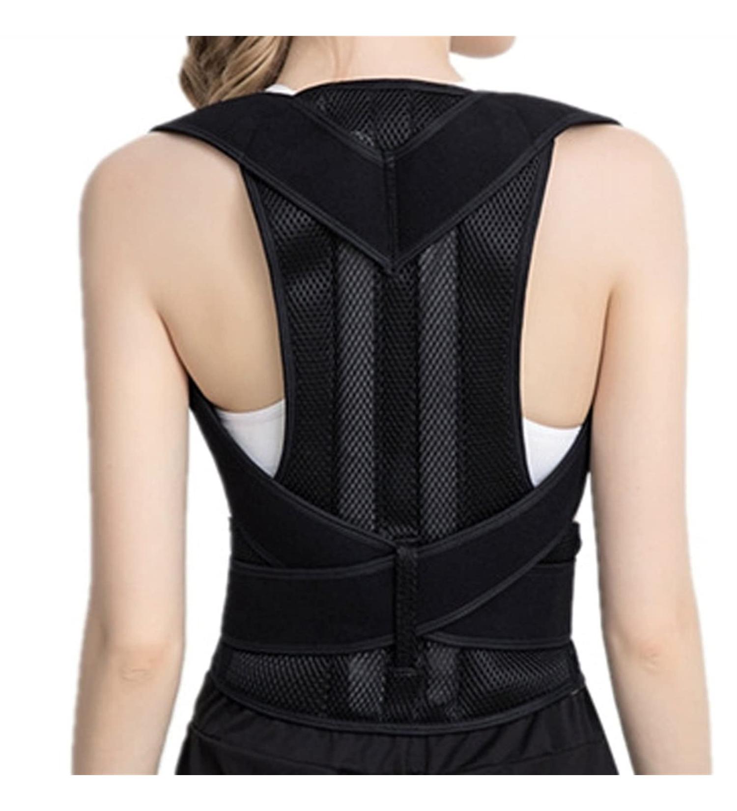 Posture Corrector for Women Men Back Support Brace with Spine Support Breathable Adjustable Neck Shoulder Lumbar Brace for Pain Relief (Size : X-Large) (X) - Buy Online on GoSupps.com