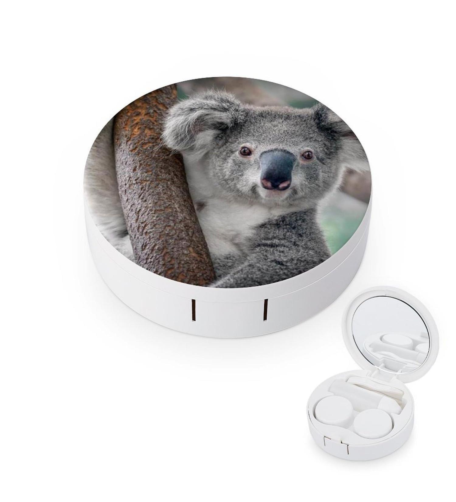 Buy Cute Koala Contact Lens Travel Kit - Portable Box with Mirror for Daily Use - International Shipping Available - Buy Online on GoSupps.com