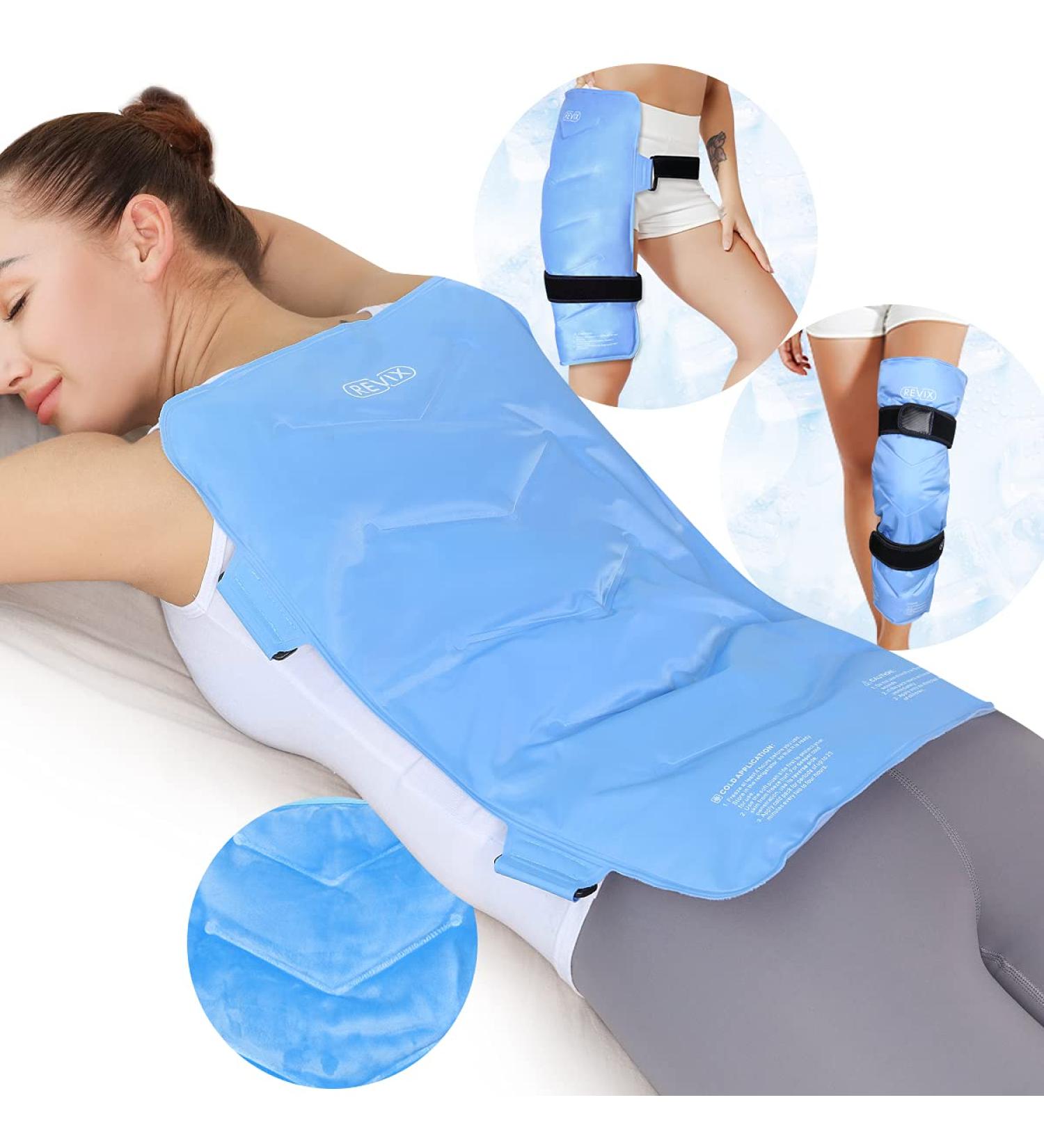REVIX XXL Blue 2X-Large Full Back Ice Pack - Reusable Gel Wrap for Back Pain Relief - Cold Compression Therapy for Swelling, Bruises, and Sprains - Buy Online on GoSupps.com