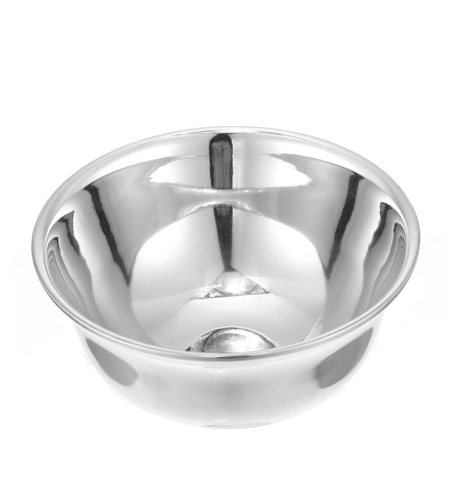 Angoily Metal Impact Bowl & Razor Cup | Rustproof Steel Shaving Accessories for Men - Perfect for Face Cleaning & Foam - Buy Online on GoSupps.com