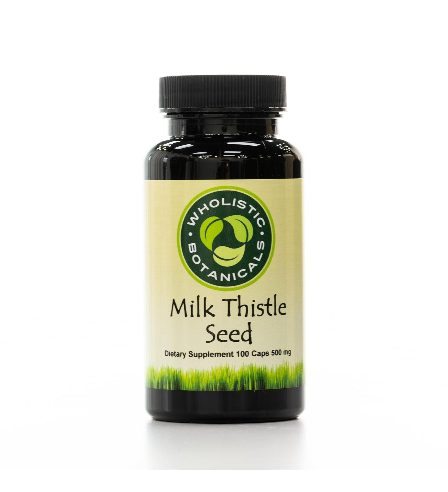 Wholistic Botanicals Milk Thistle Seed Capsules Organic Milk Thistle Wellness Formula 100 ct - Buy Online on GoSupps.com