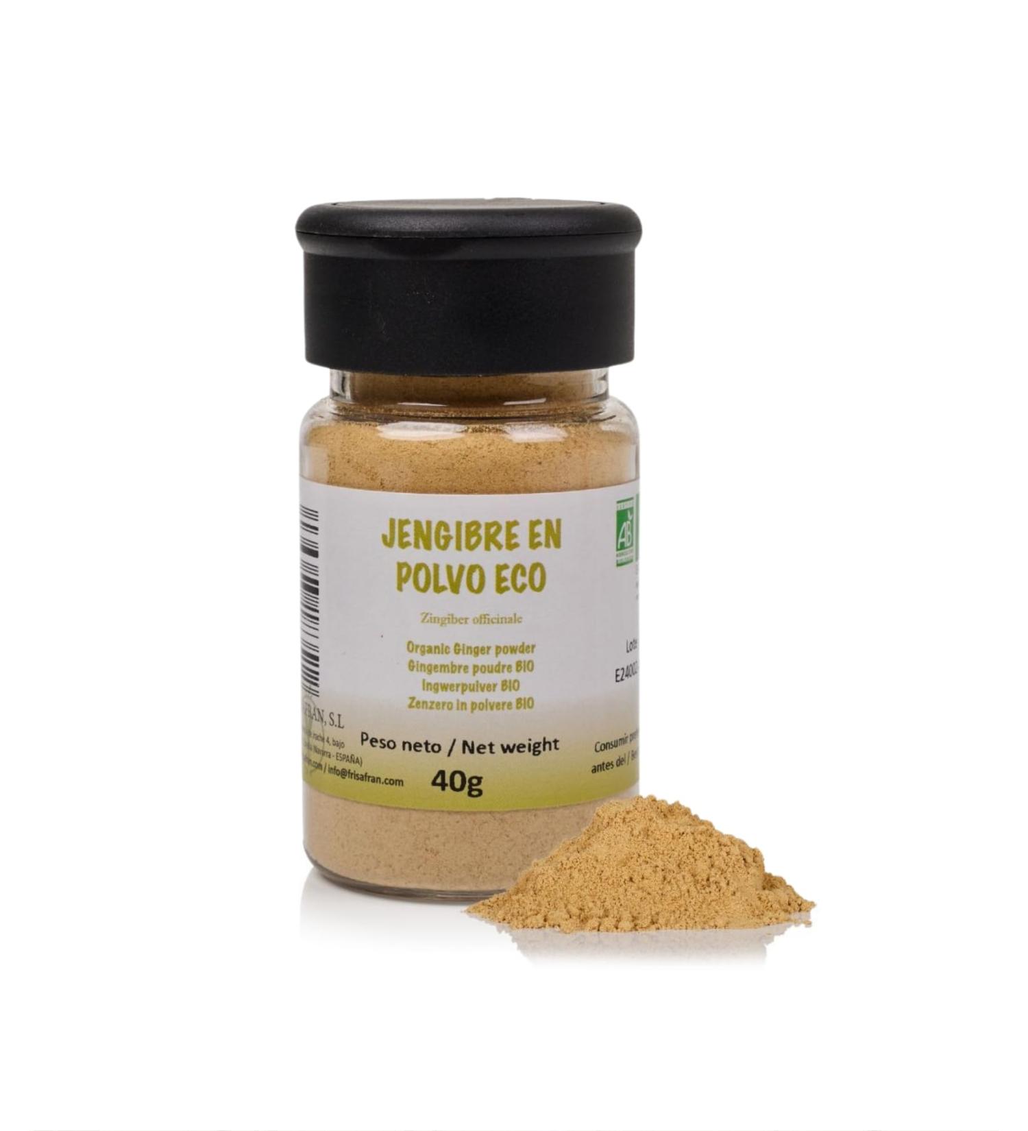 FRISAFRAN | Gingembre Bio en poudre 40g | pice | Alimentation naturelle | moulu | Assaisonnement | v g talien | sans additifs | saveur et ar me | Gingembre naturel | gingembre-moulu Gingembre 40g - Buy Online on GoSupps.com