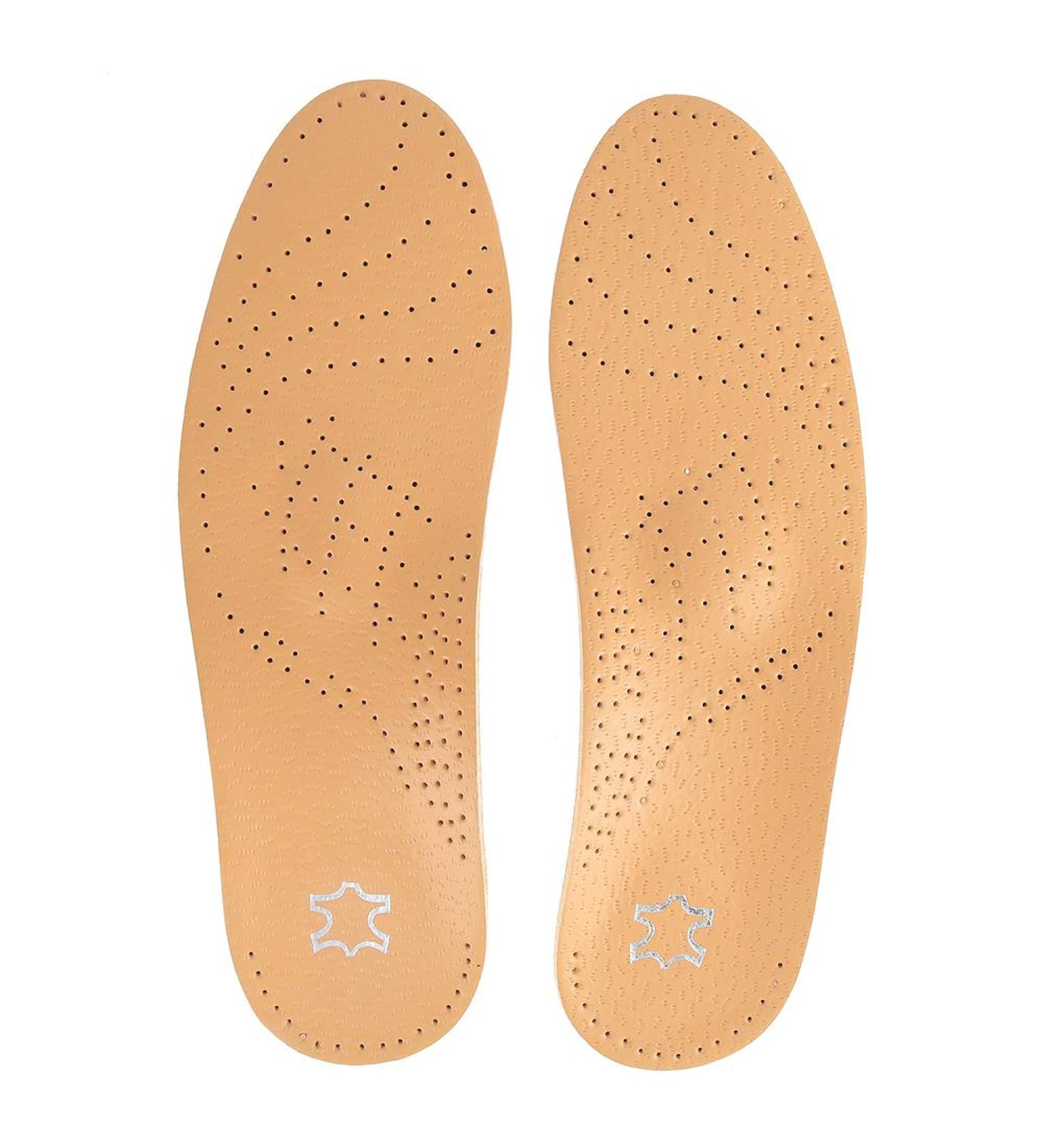 Breathable Leather Insoles | Orthopedic EVA Shoe Inserts for Men & Women - Comfort for Tired Feet (Size 39/40) - Buy Online on GoSupps.com