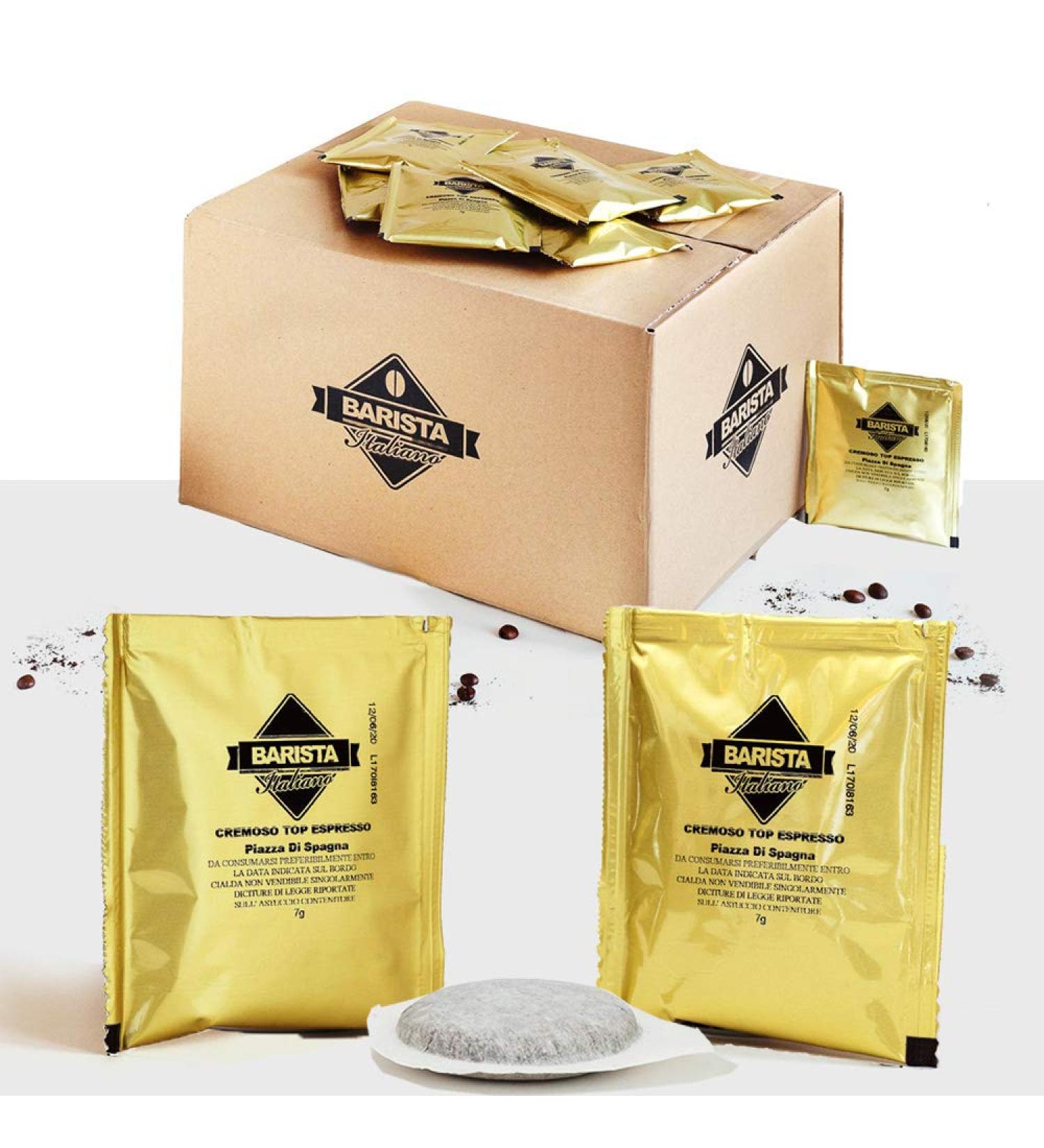 Barista Italiano 80 ESE Coffee Paper Pods 44mm (CREMOSO TOP ESPRESSO 80 Sachets) - Buy Online on GoSupps.com