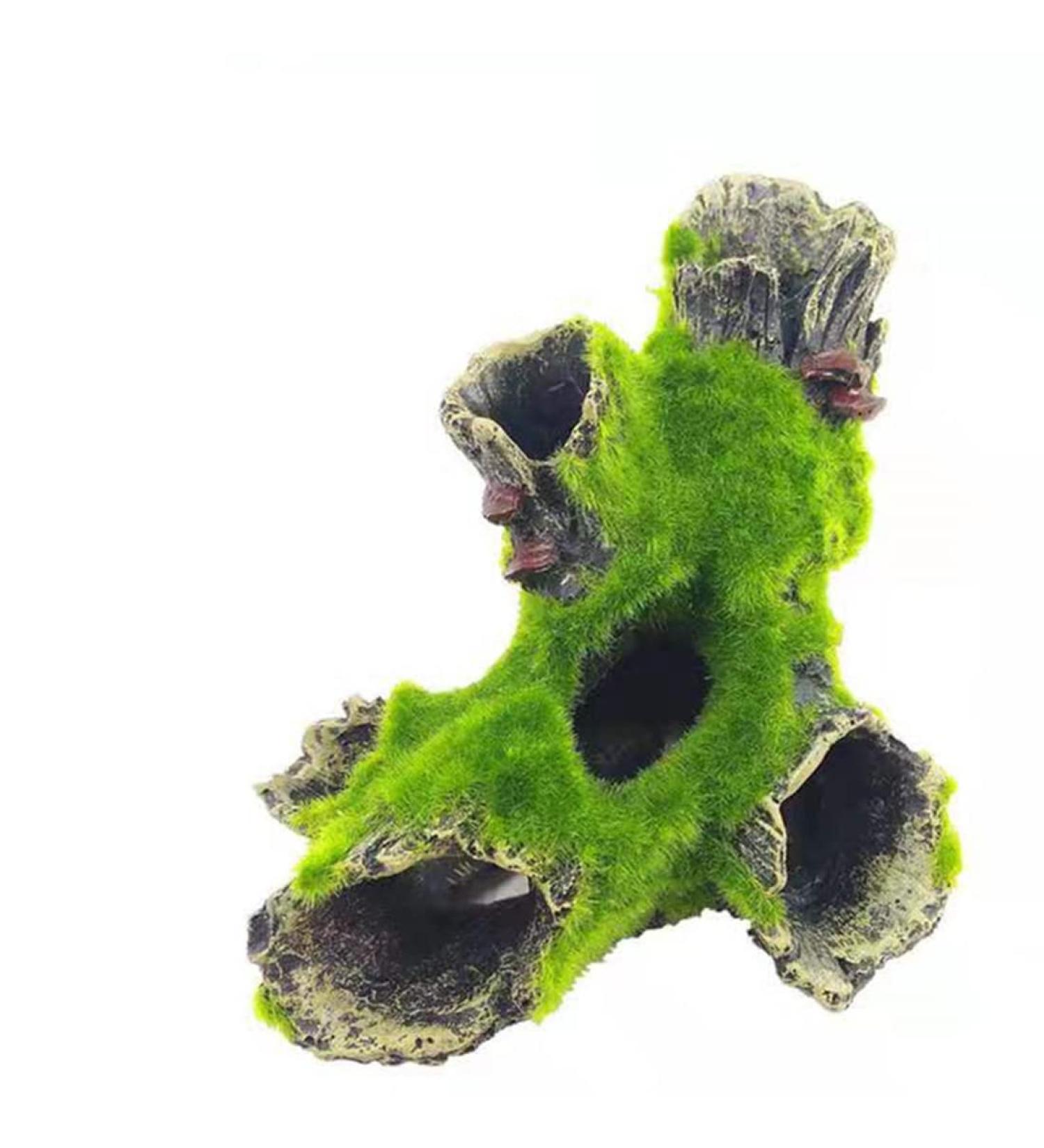 Maonativey Aquarium Harz Cave - Perfect Hideout for Small Fish & Garnelen | Unique Tree Stamm Decor for Aquariums - Buy Online on GoSupps.com