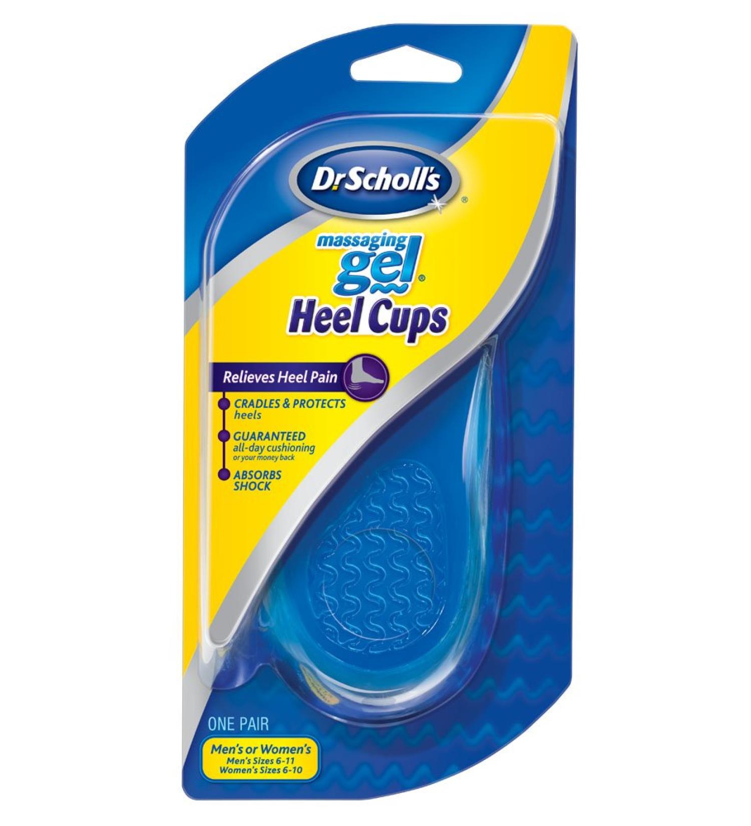 Dr. Scholl's Massaging Gel Heel Cups Medium