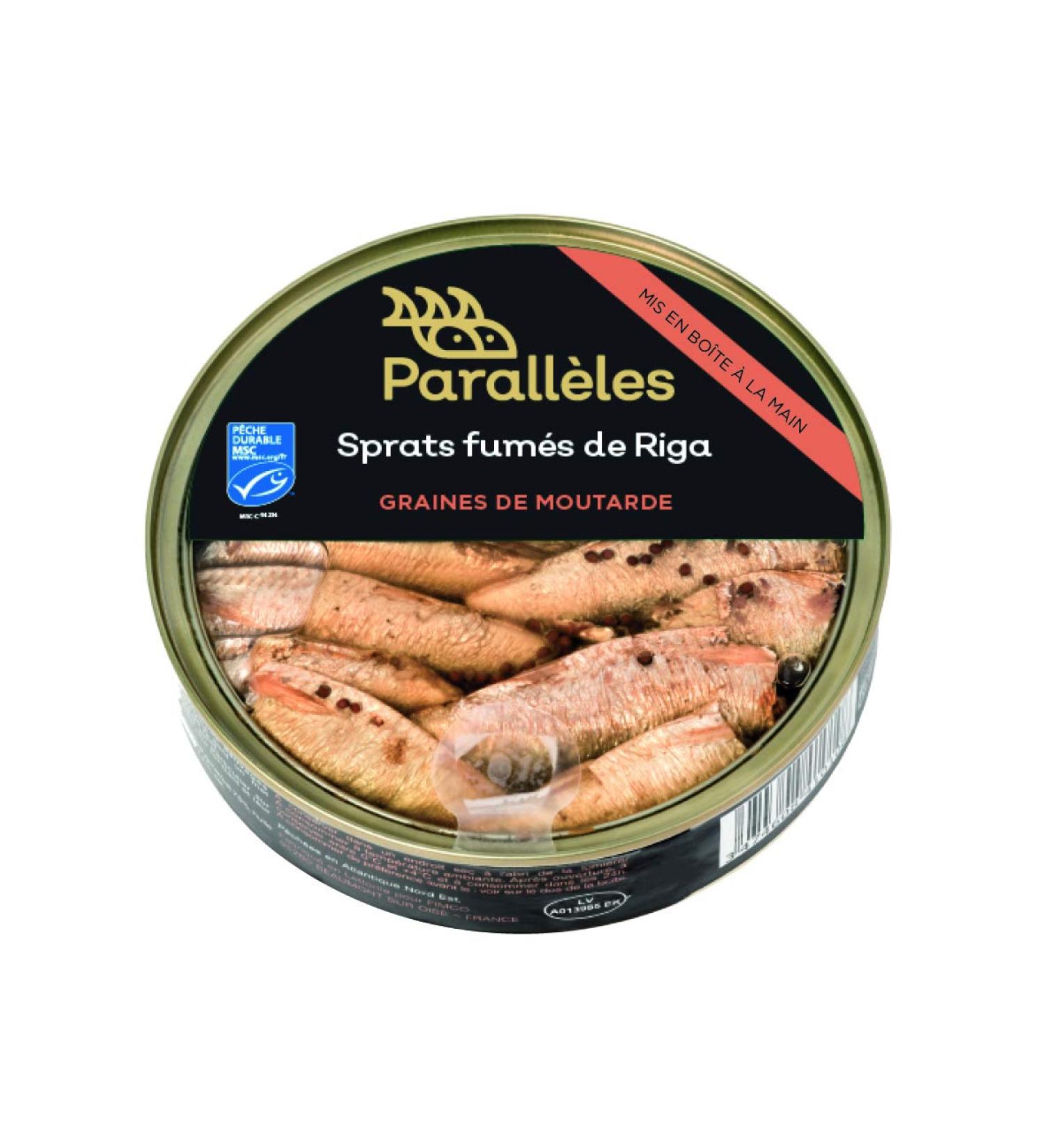 PARALLELES Smoked Sprats MSC in Rapeseed Oil/Mustard Seeds 1 Unit