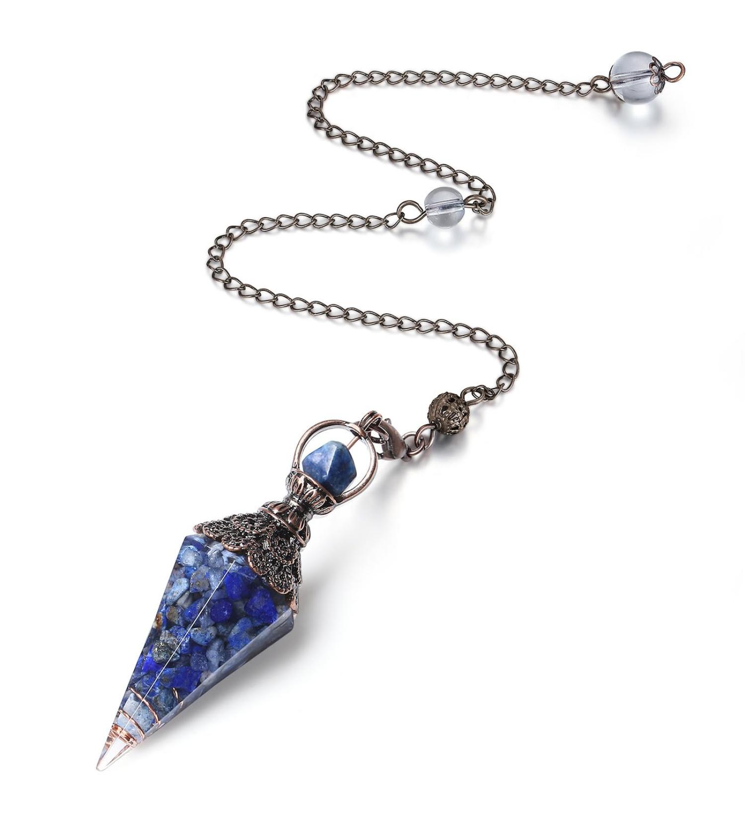 Harz Lapislazuli Pendulum - Gemstone Crystal for Healing Witchcraft & Esoteric Gifts | International Shipping Available - Buy Online on GoSupps.com