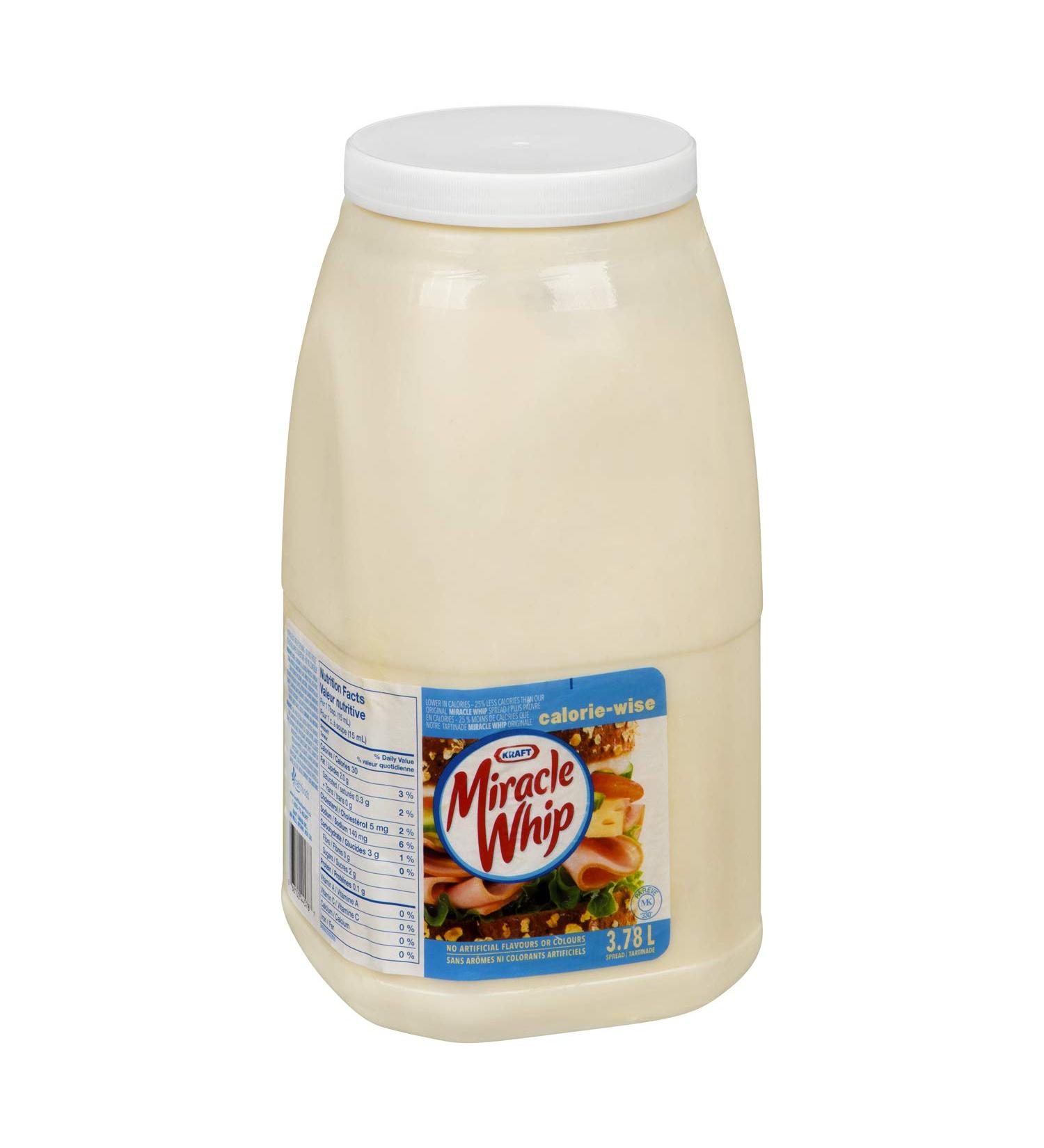 Kraft Calorie Wise Miracle Whip 7.56L (2 Jugs)