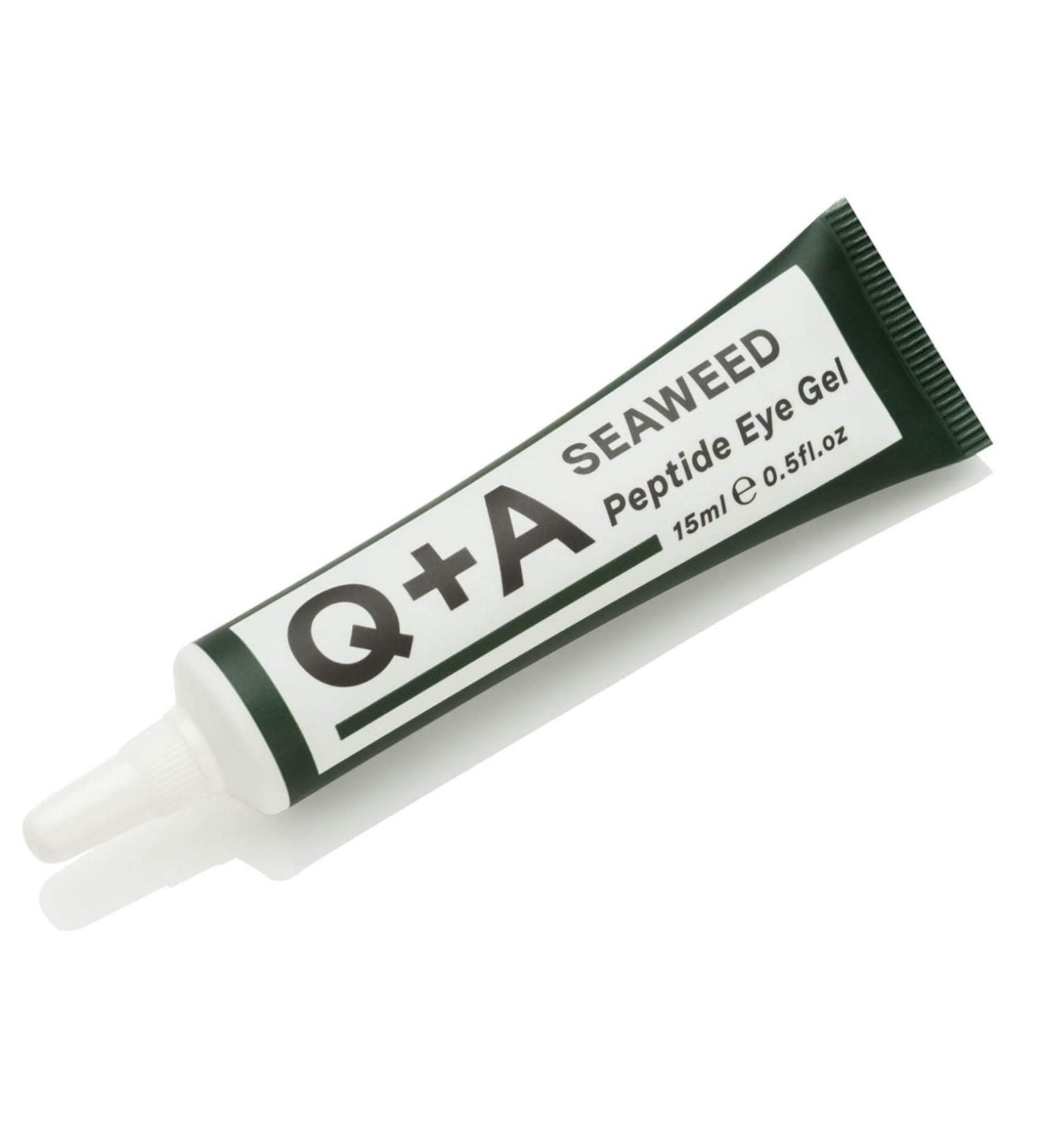 Q+A Seaweed Peptide Eye Gel - Firm, Brighten, and Revitalize Under-Eye Area (0.5 Fl.Oz) - Buy Online on GoSupps.com