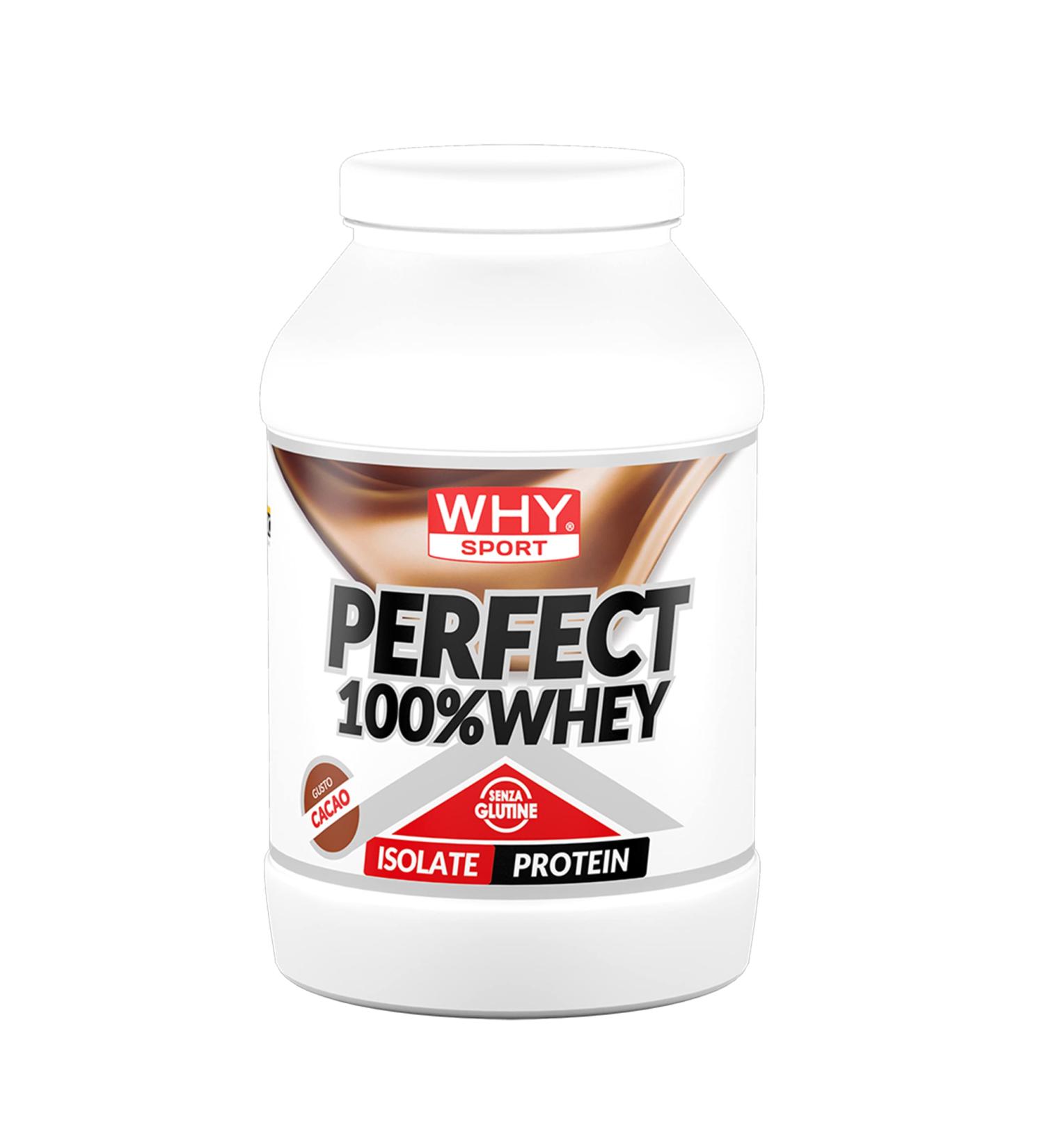 Why Sport 100% Whey Protein Powder - Isolated Proteins for Muscle Mass with Essential Amino Acids - Delicious Cocoa Flavor - 900g - International Shipping - Buy Online on GoSupps.com