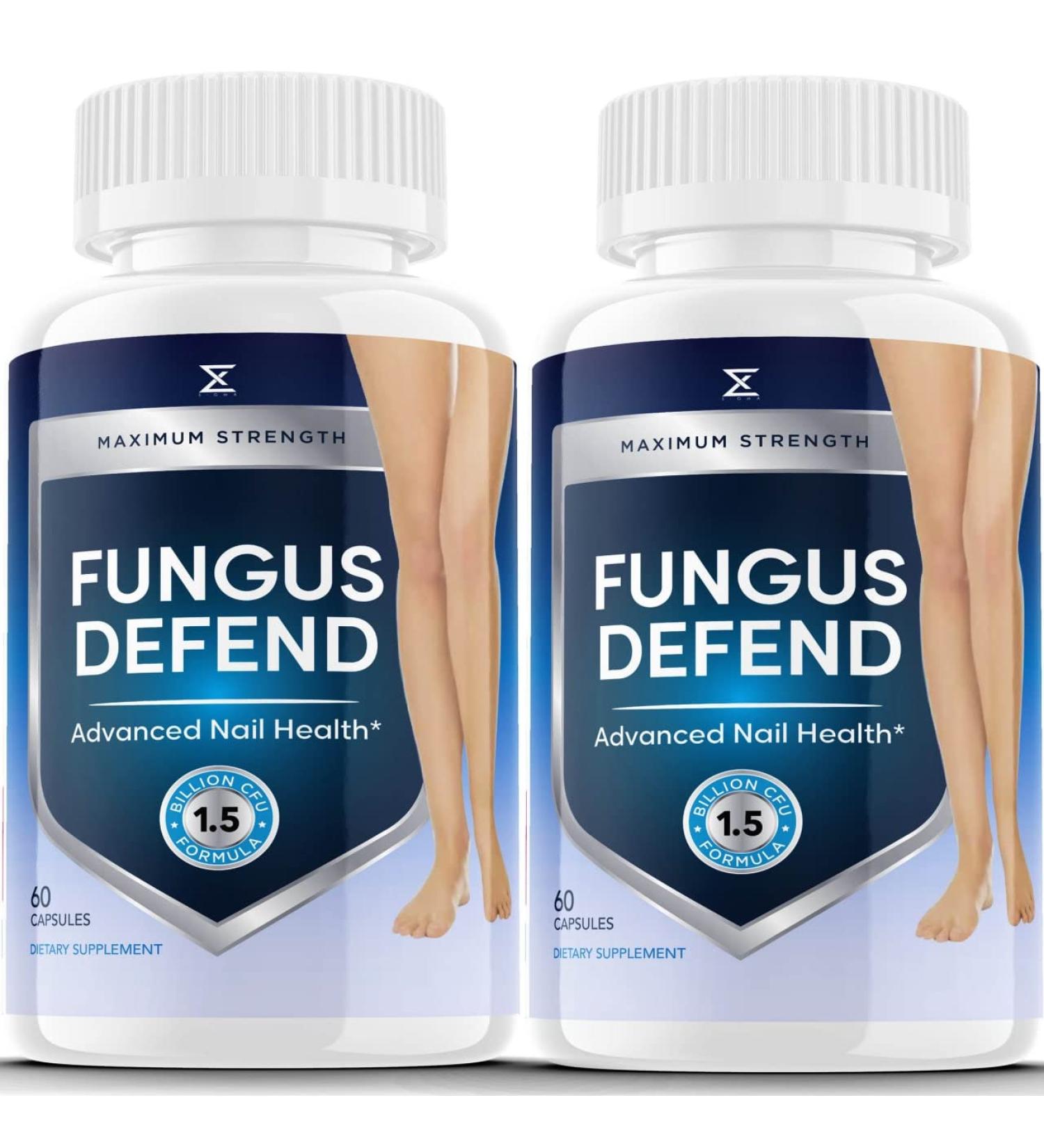 sigma times (2 Pack) Fungus Defend Fungus Defend Probiotics Fungus Defend Pill Supplement Capsule Fungus Clear Nails Defender Defense Reviews Health (120 Capsules)